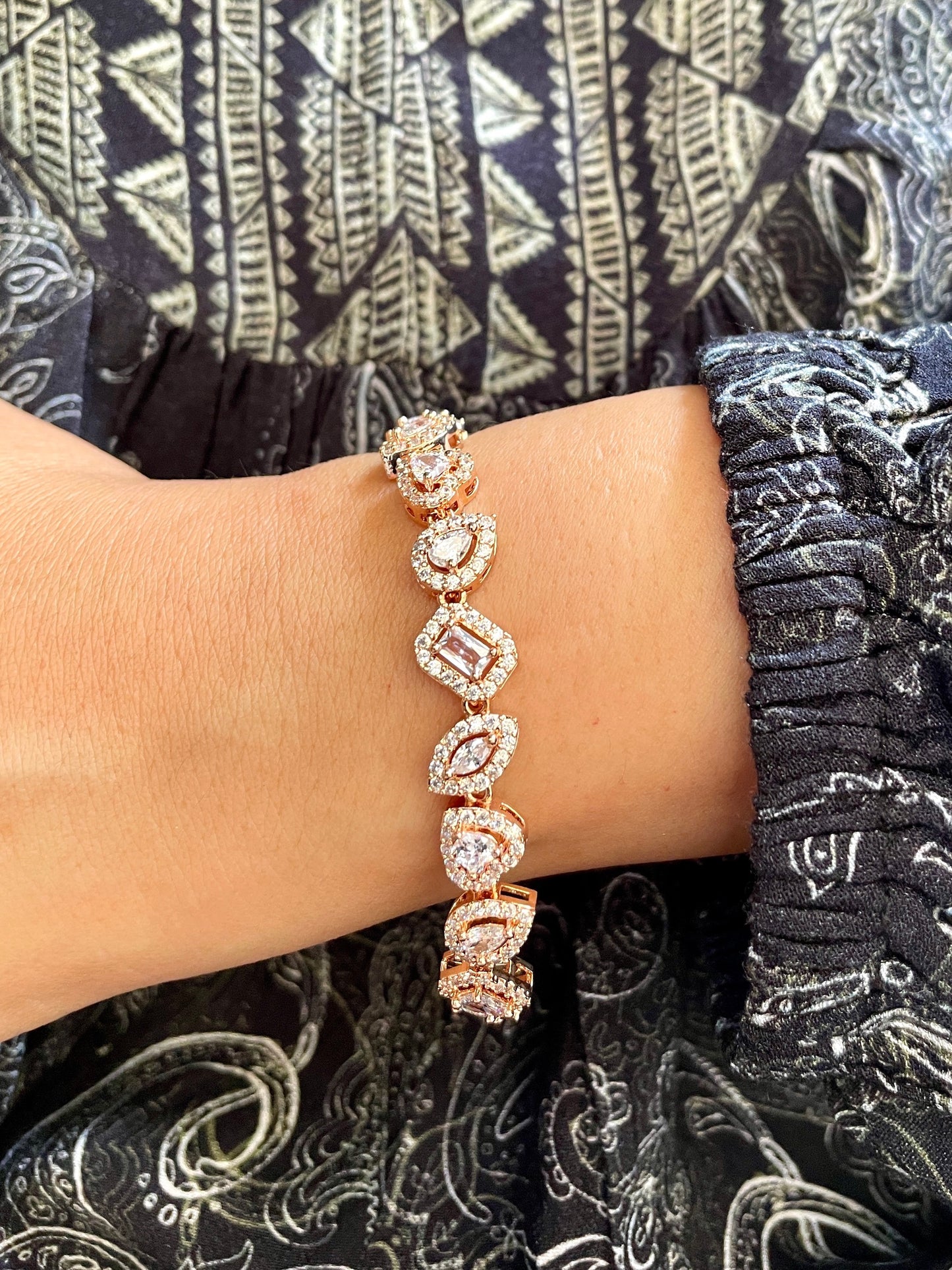 Aanya Multi Solitaire Diamond Bracelet