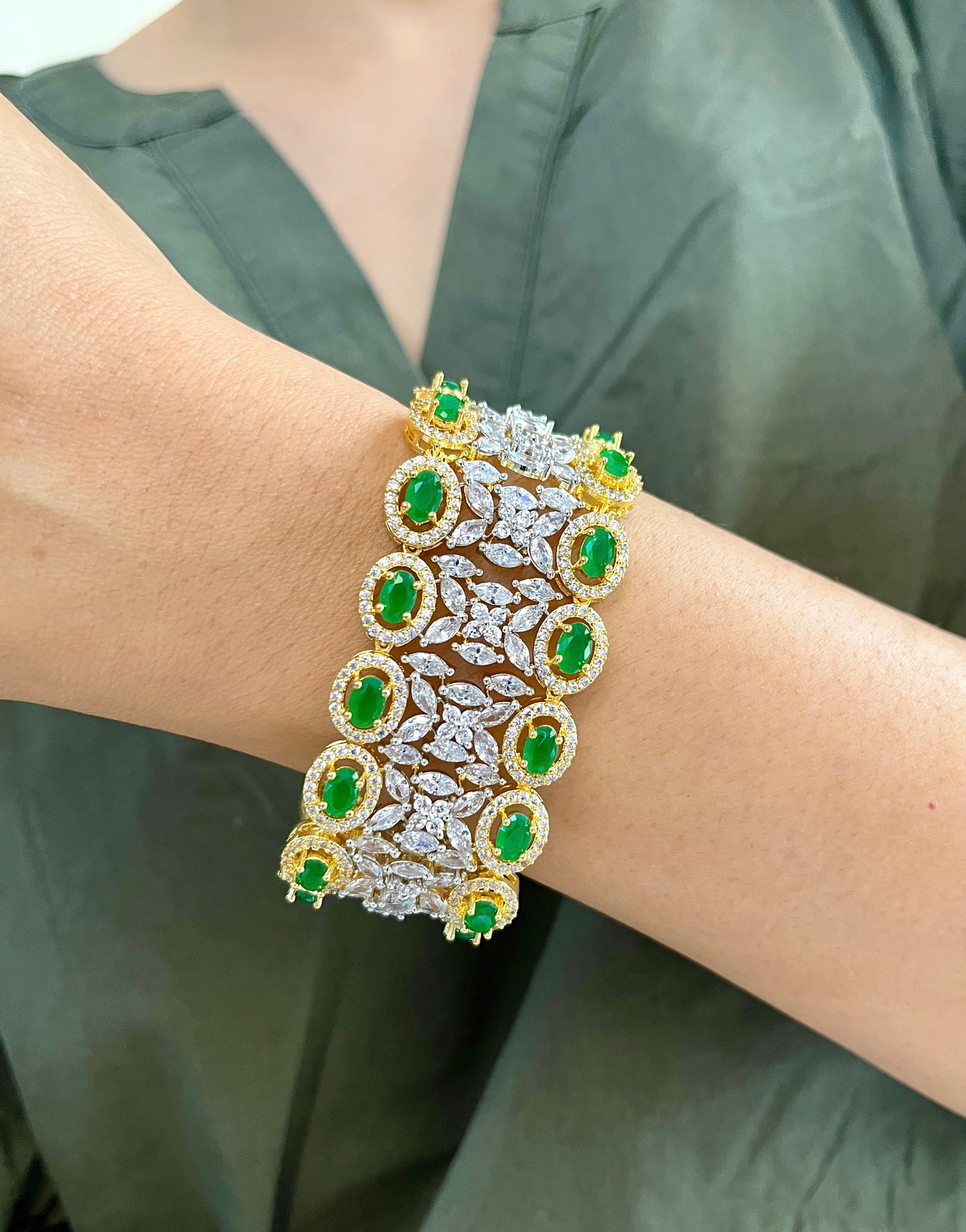 Anika Diamond Statement Bracelet