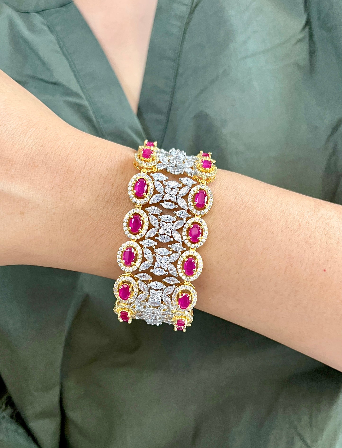 Anika Diamond Statement Bracelet