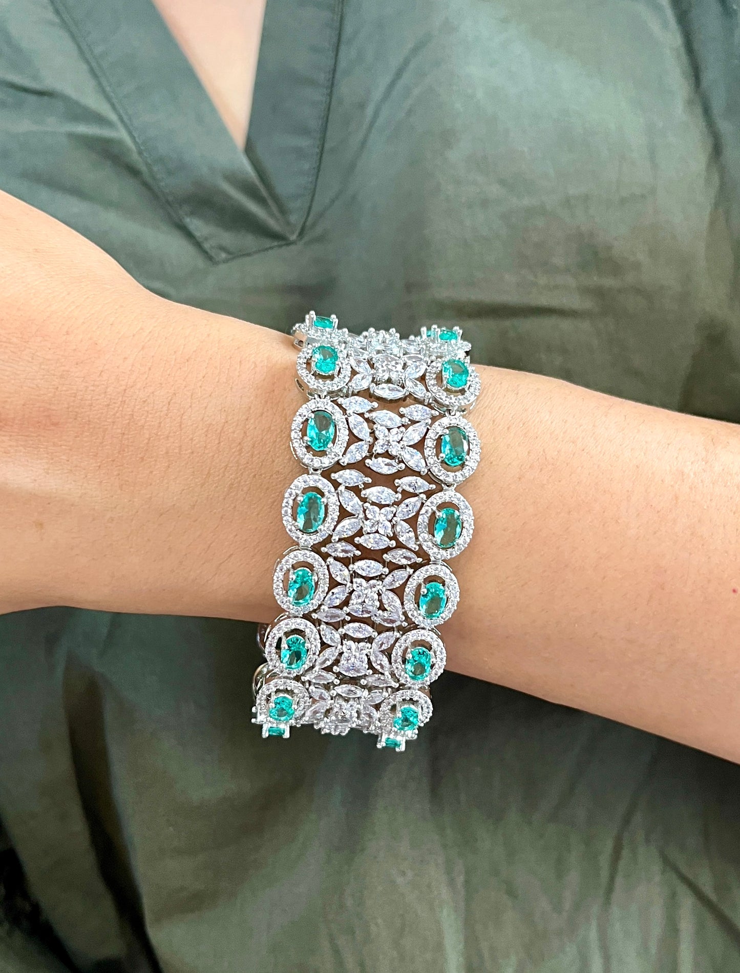 Anika Diamond Statement Bracelet