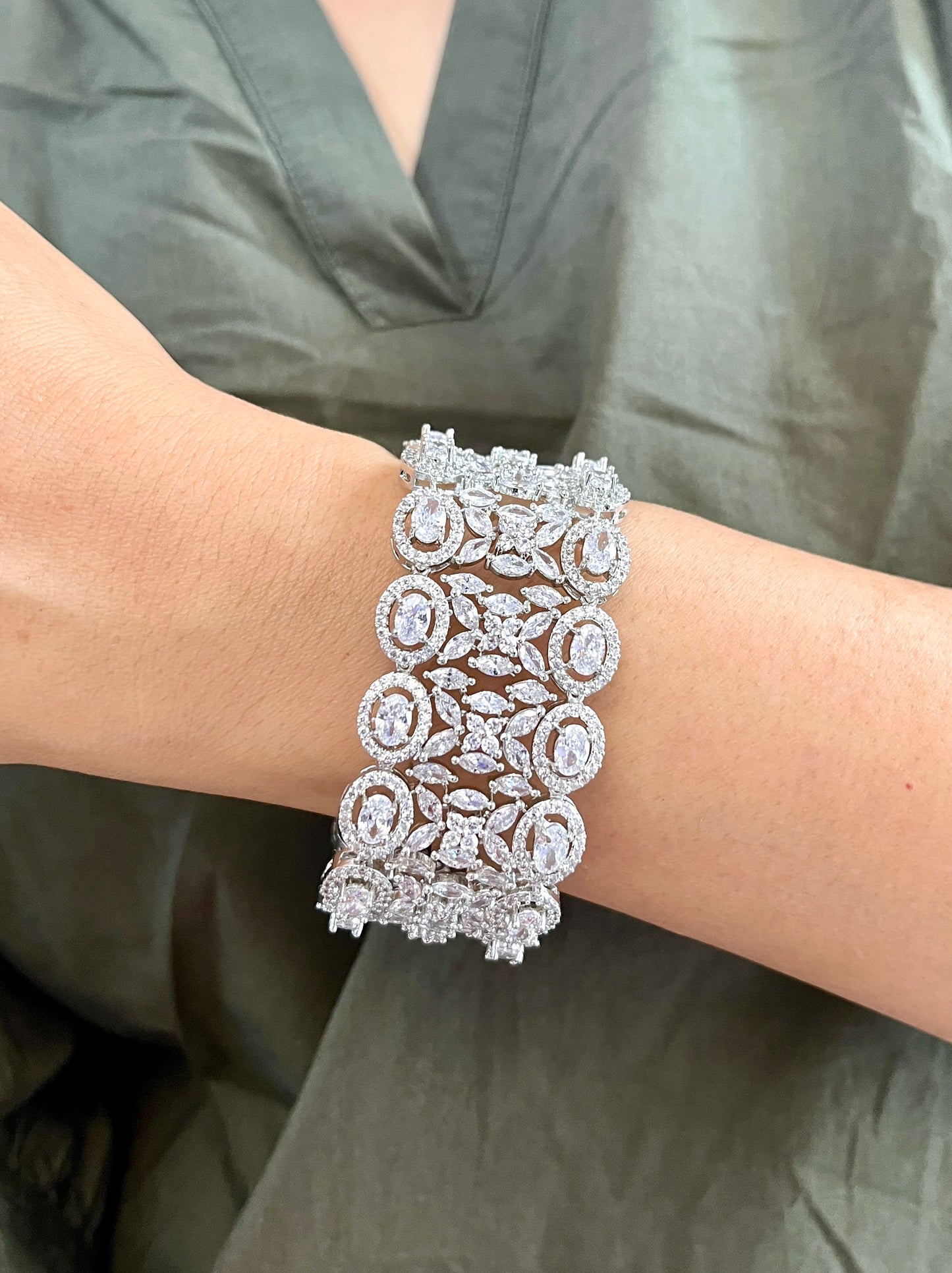 Anika Diamond Statement Bracelet