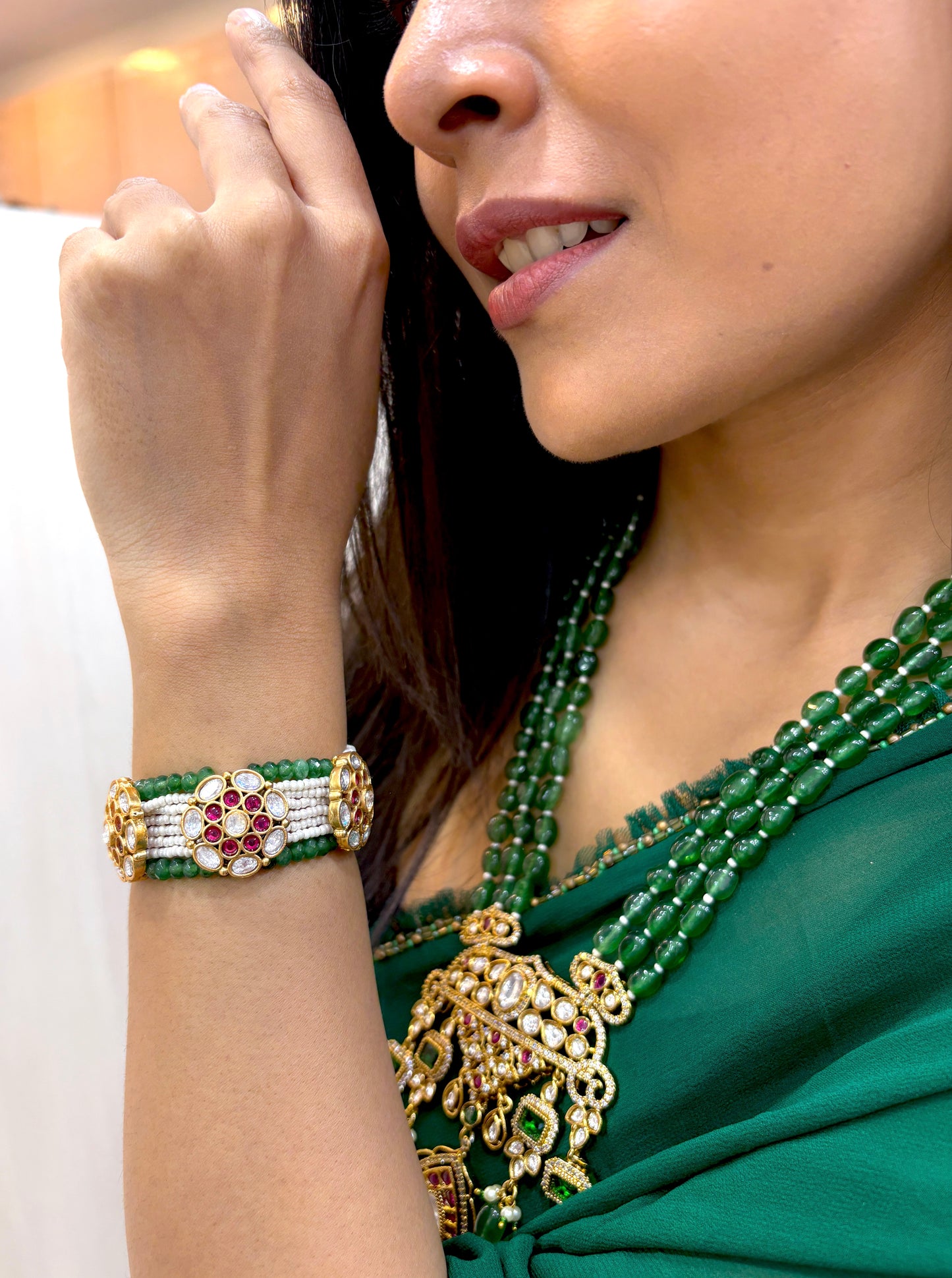 Anvi Polki Traditional Bracelet