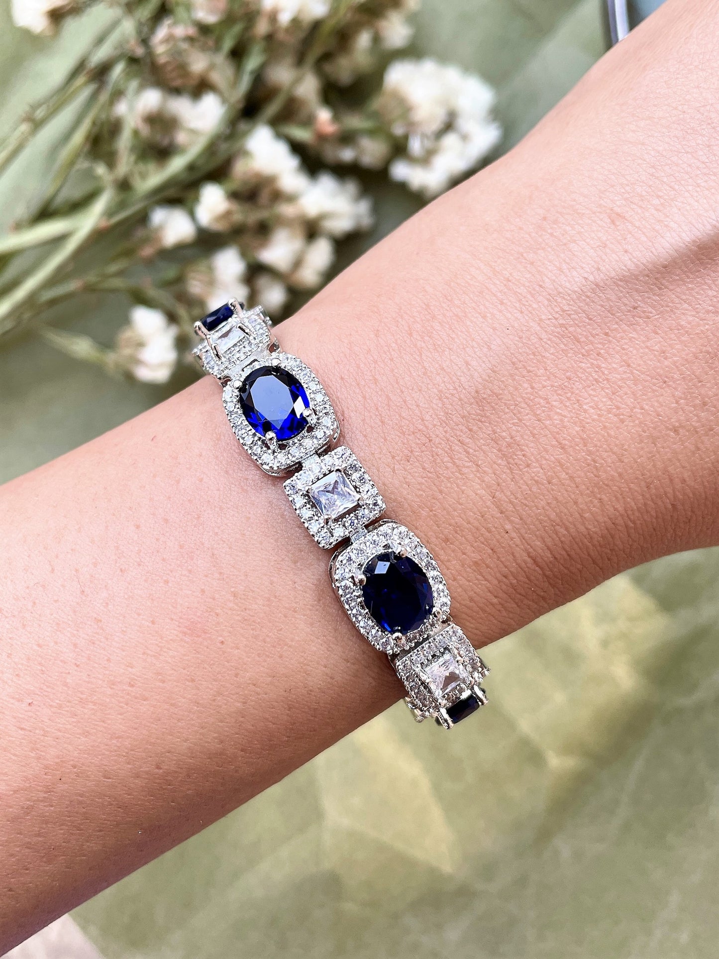 Arva Diamond & Color Stone Bracelet