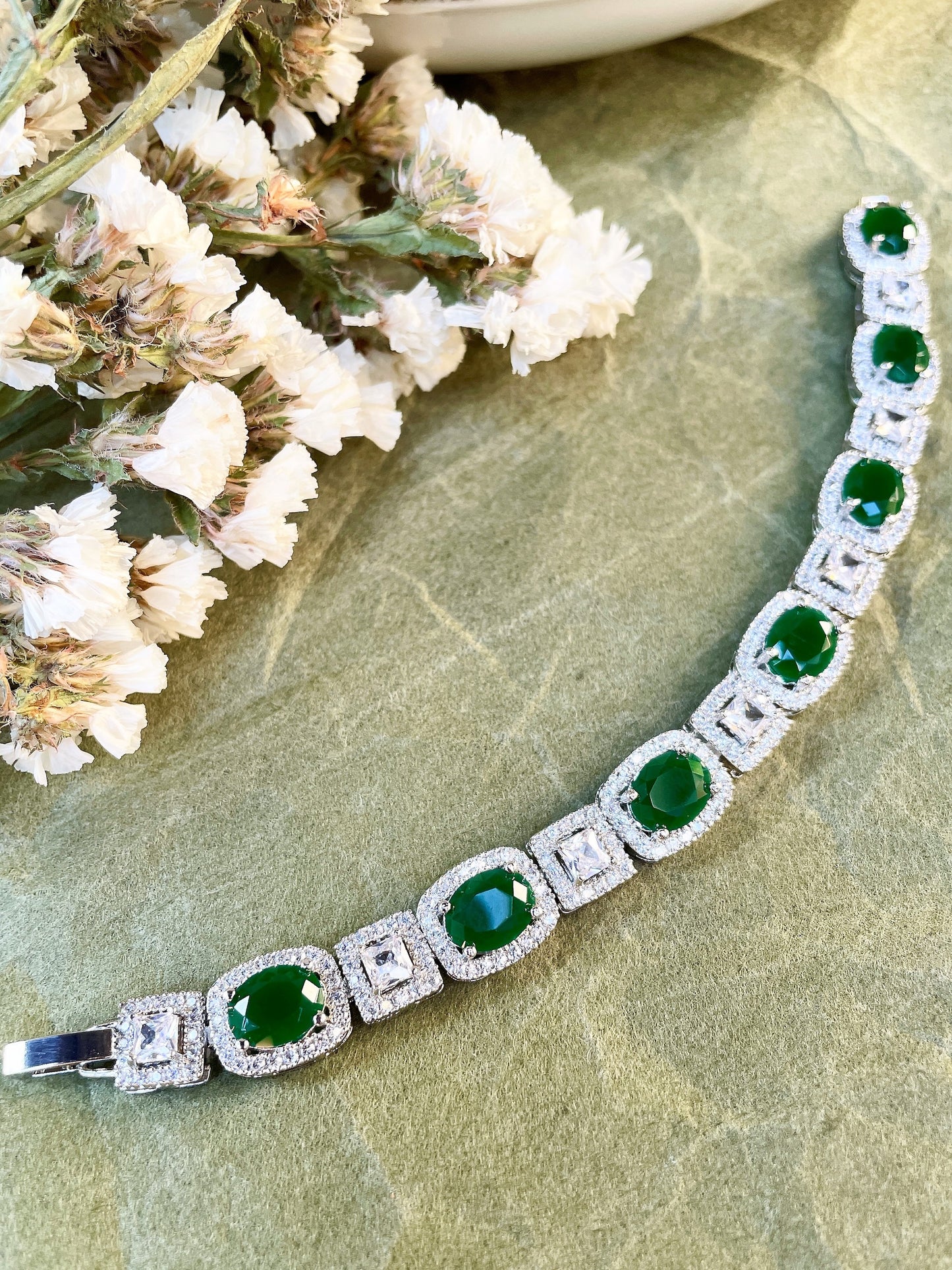 Arva Diamond & Color Stone Bracelet