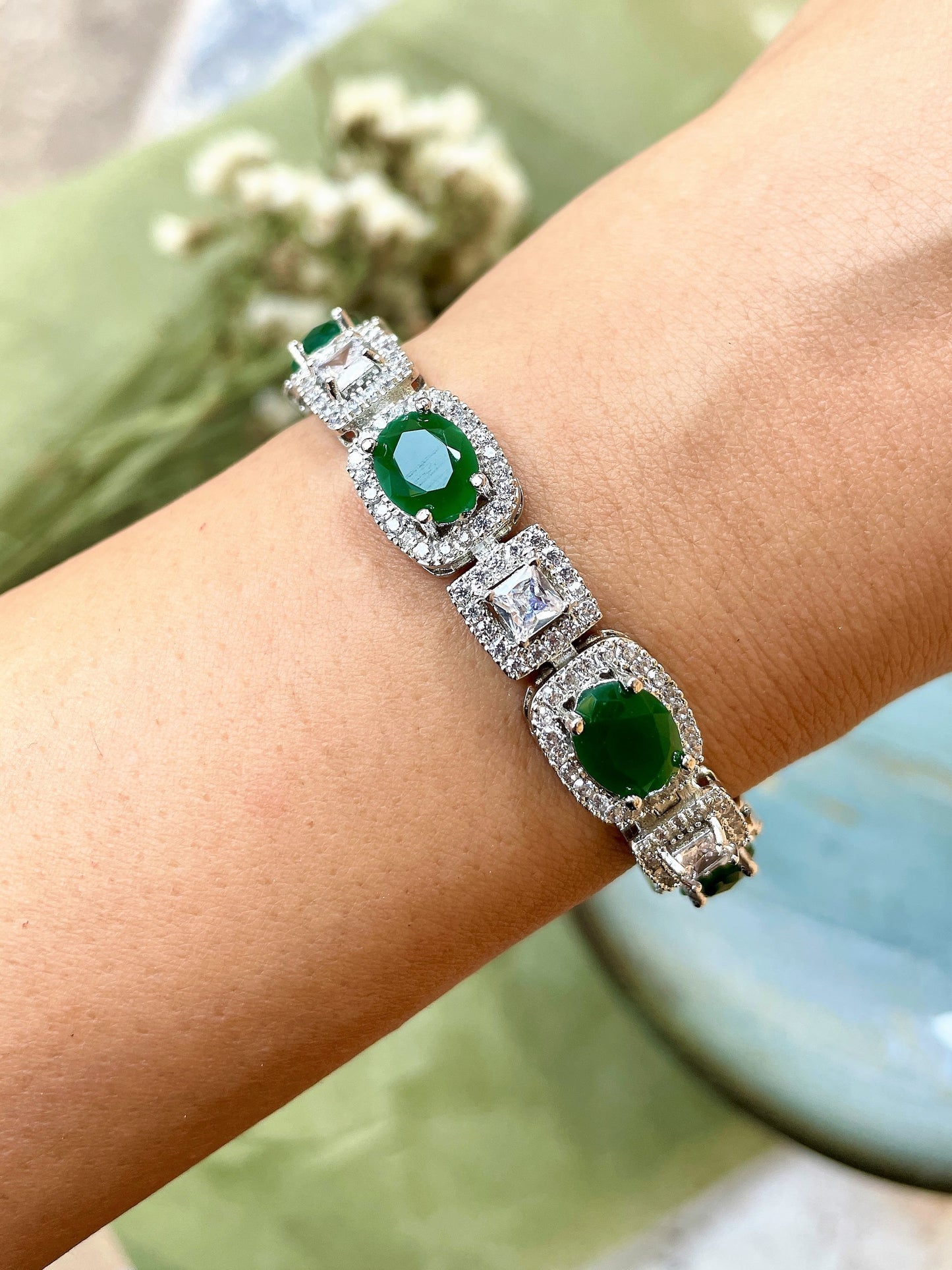 Arva Diamond & Color Stone Bracelet