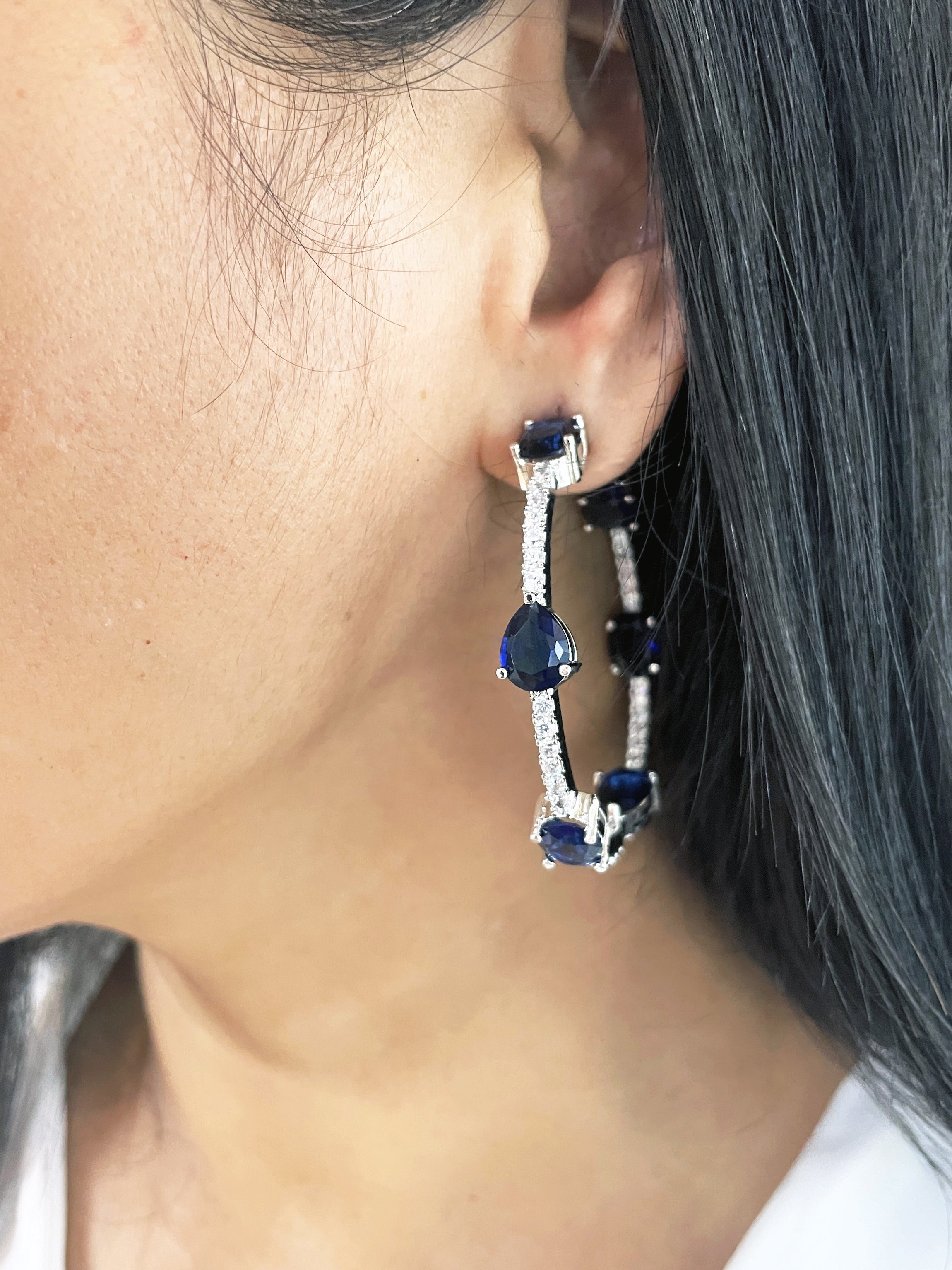Saumya Diamond Designer Hoops