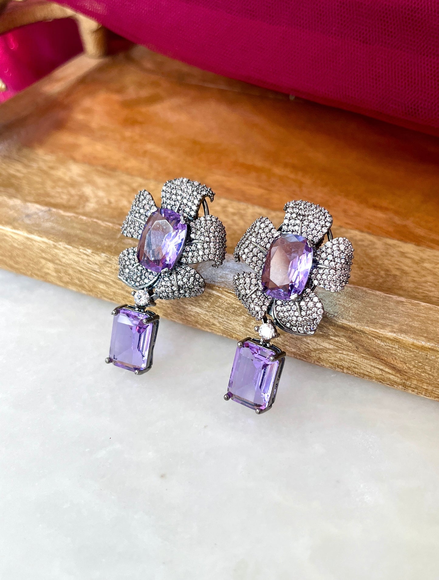 Flora Diamond Designer Earrings