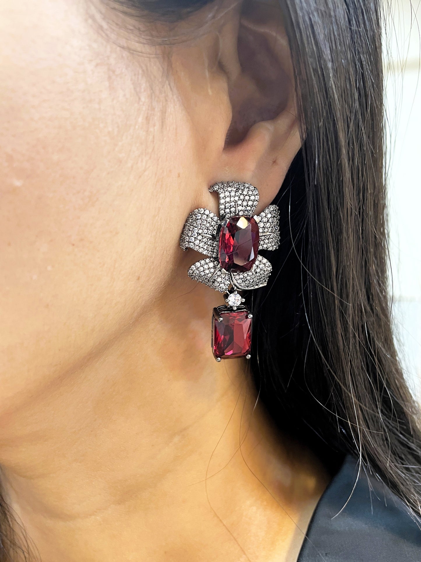 Flora Diamond Designer Earrings
