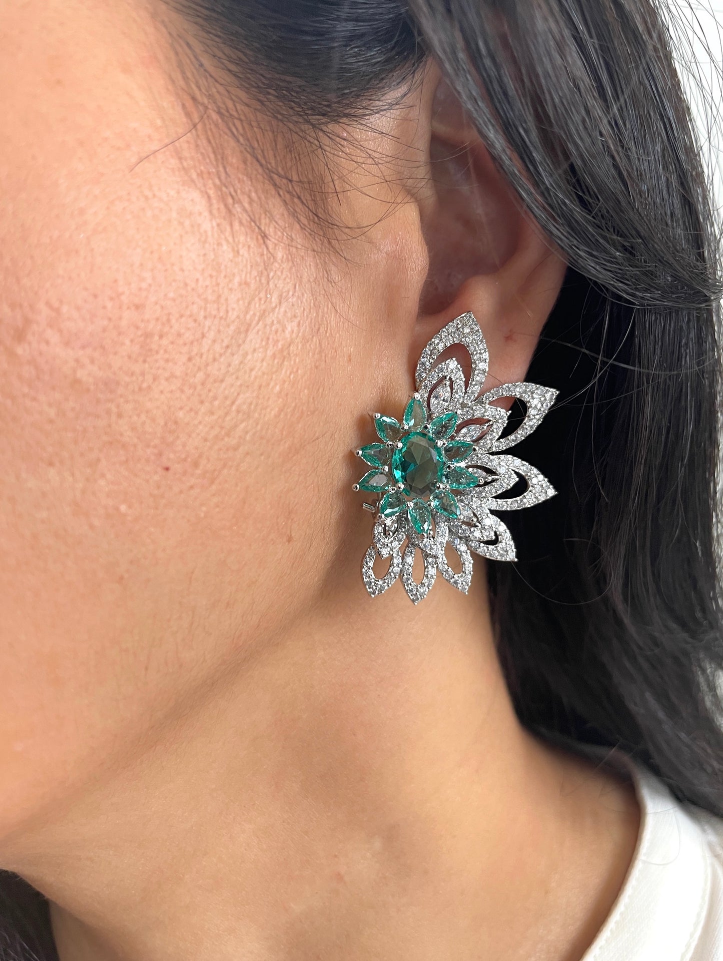 Sunny Diamond Designer Big Studs