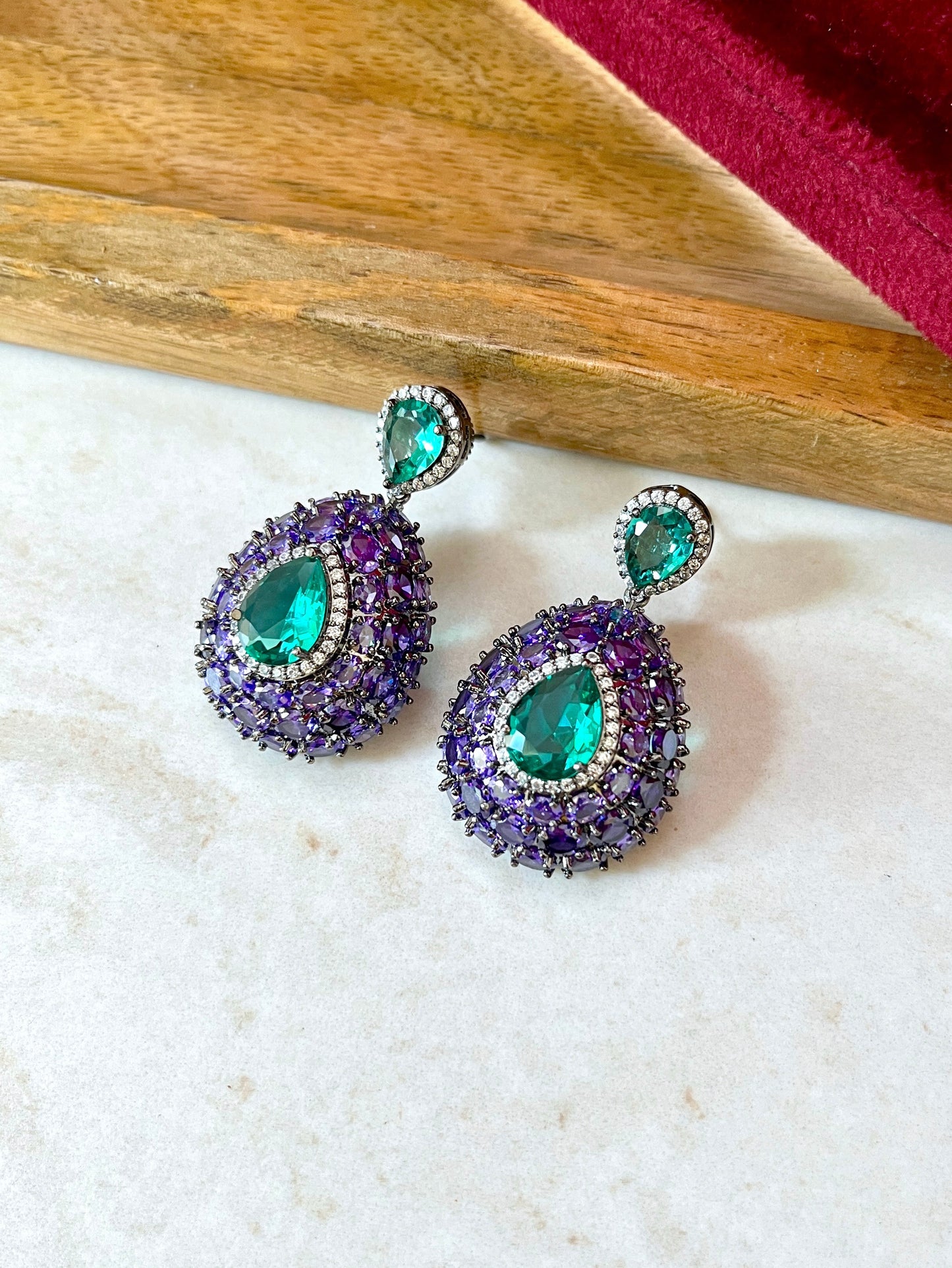 Tara Modern Gemstone Earrings