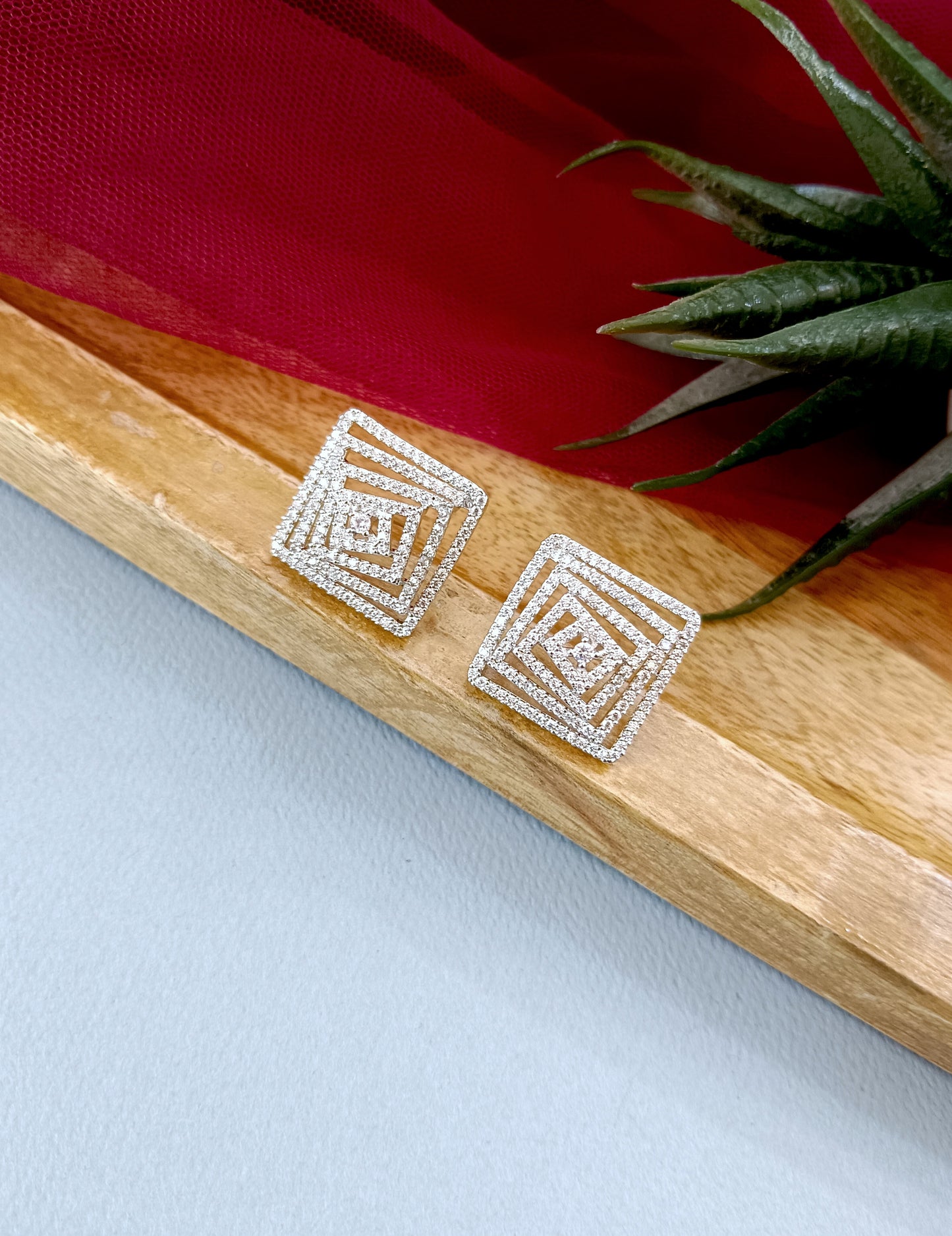 Concentric Diamond Studs