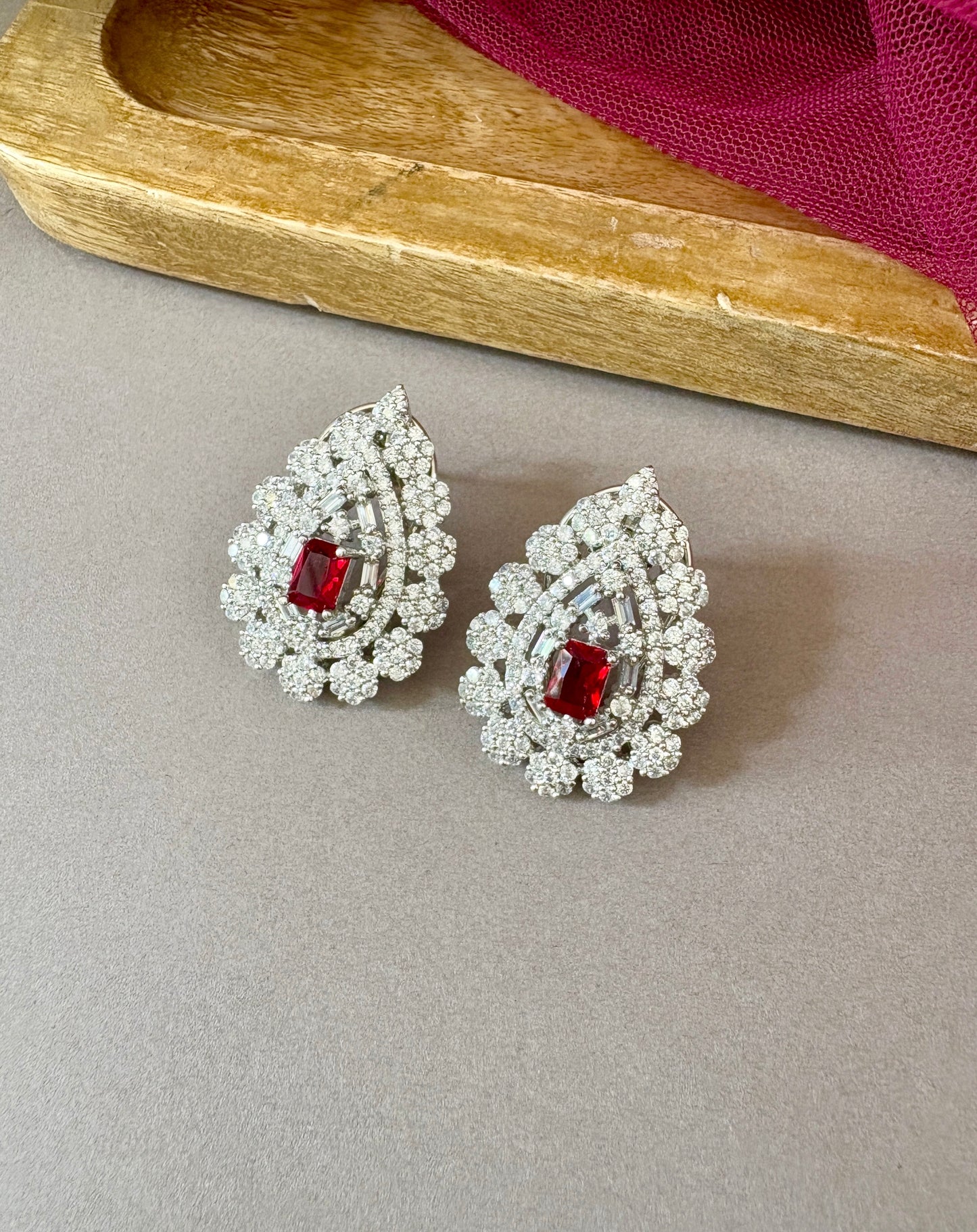 Rika Diamond Stud Earrings