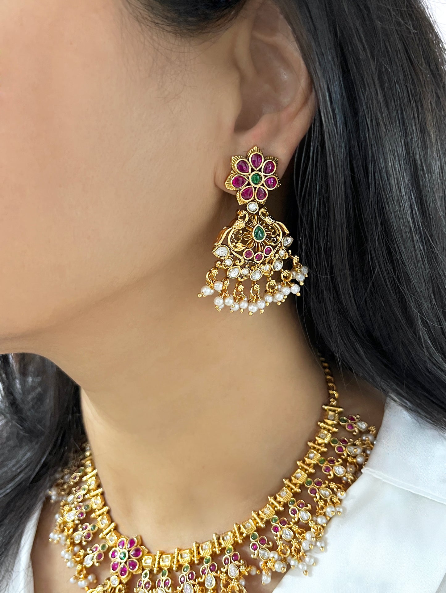 Minakshi Polki Heritage Necklace Set