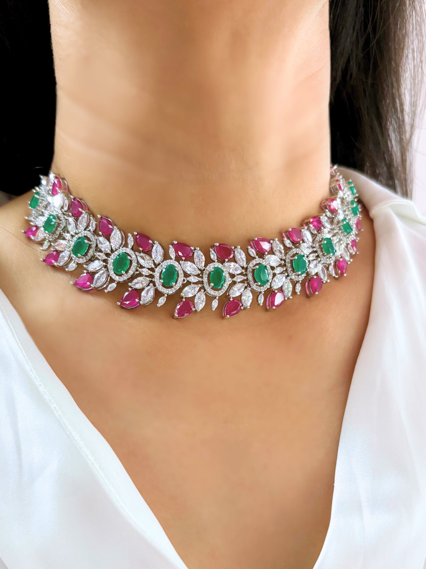 Hazel Dual Color Designer Choker Set