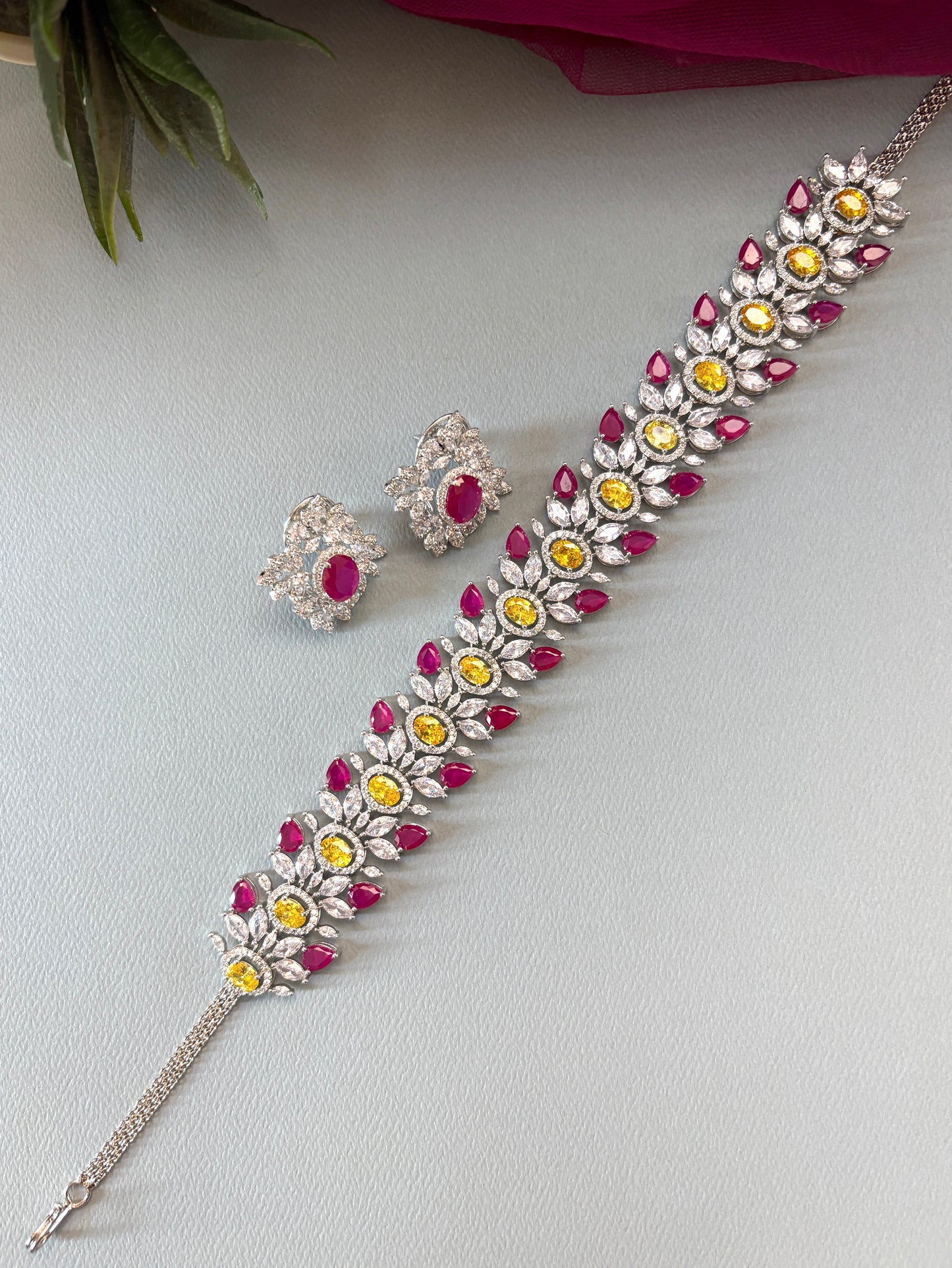 Hazel Dual Color Designer Choker Set