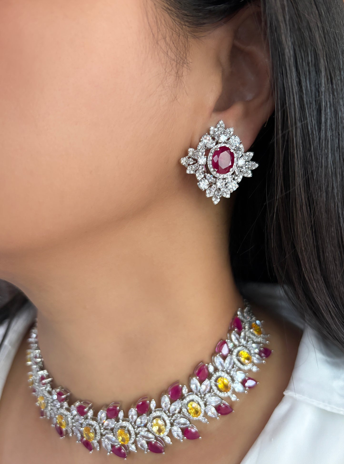 Hazel Dual Color Designer Choker Set