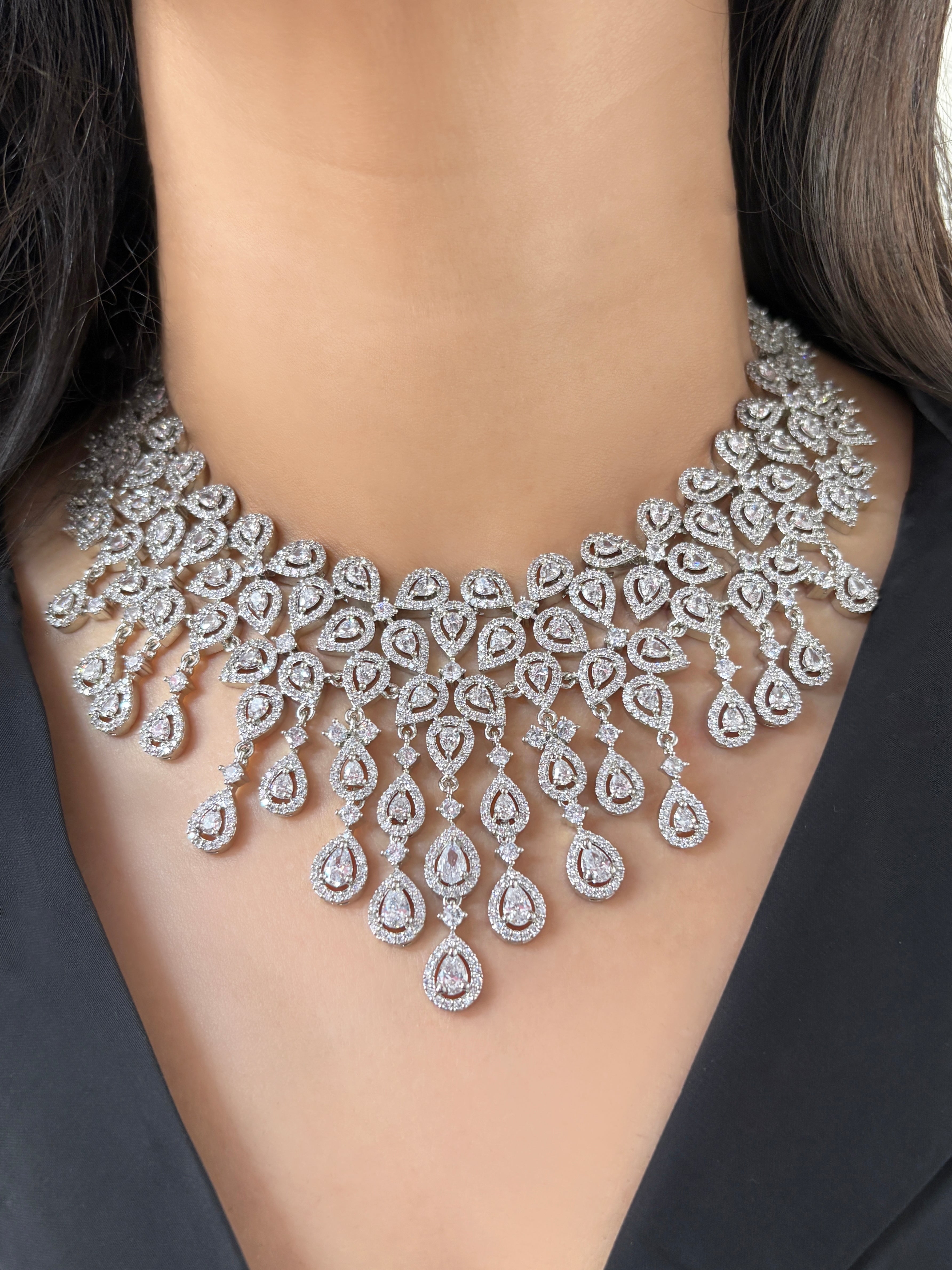 Jenny Diamond Designer Necklace Set