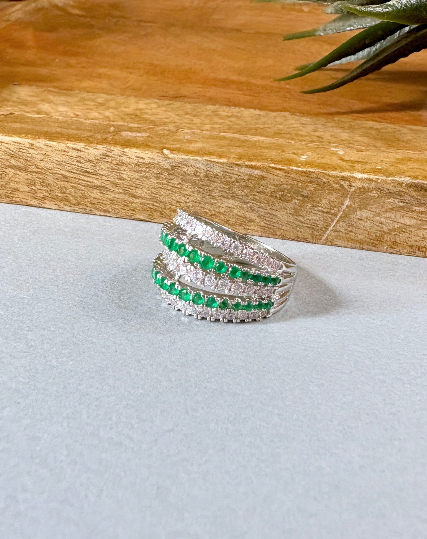 Waves Diamond Designer Ring