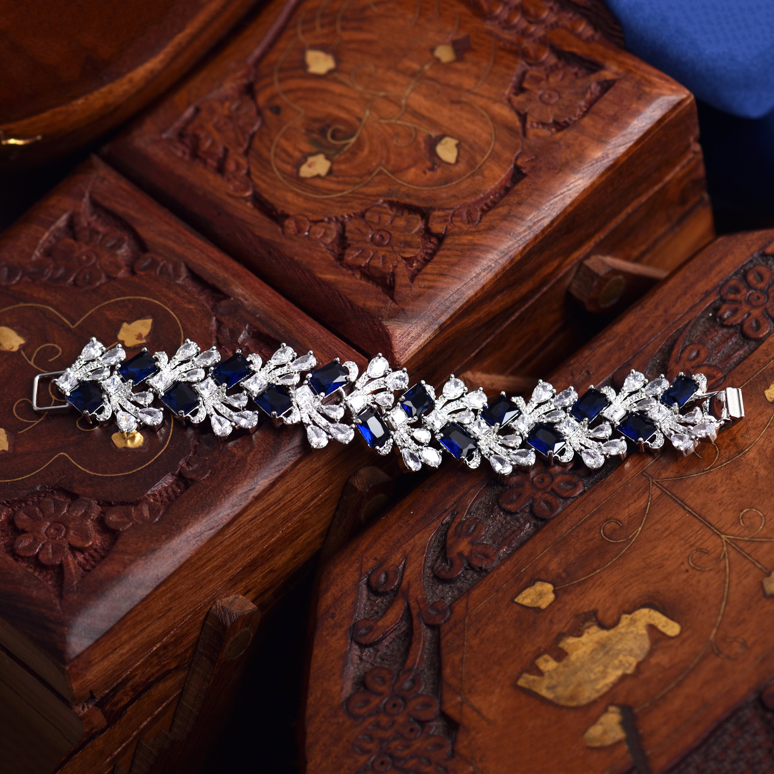 Gemma Diamond Statement Bracelet