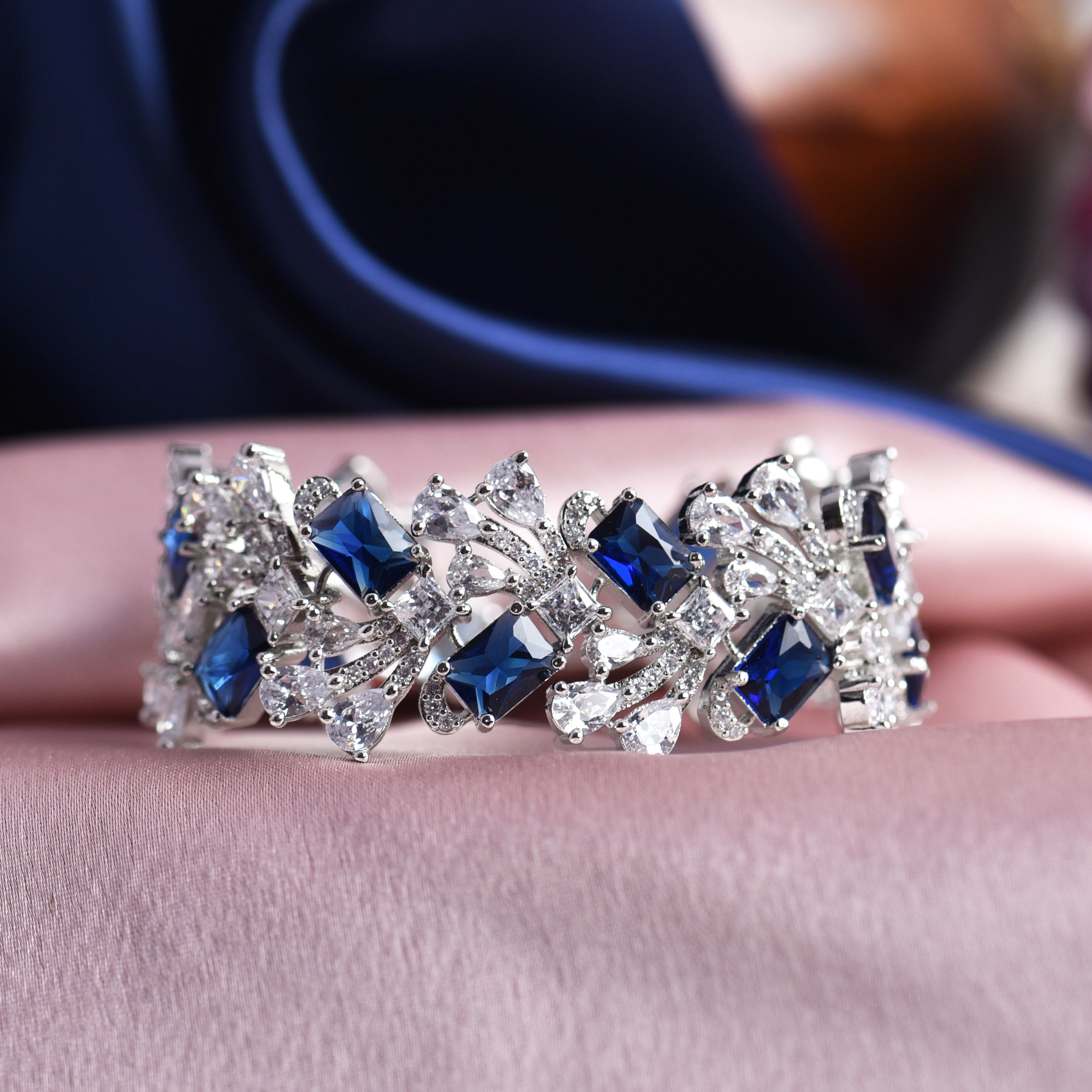 Gemma Diamond Statement Bracelet