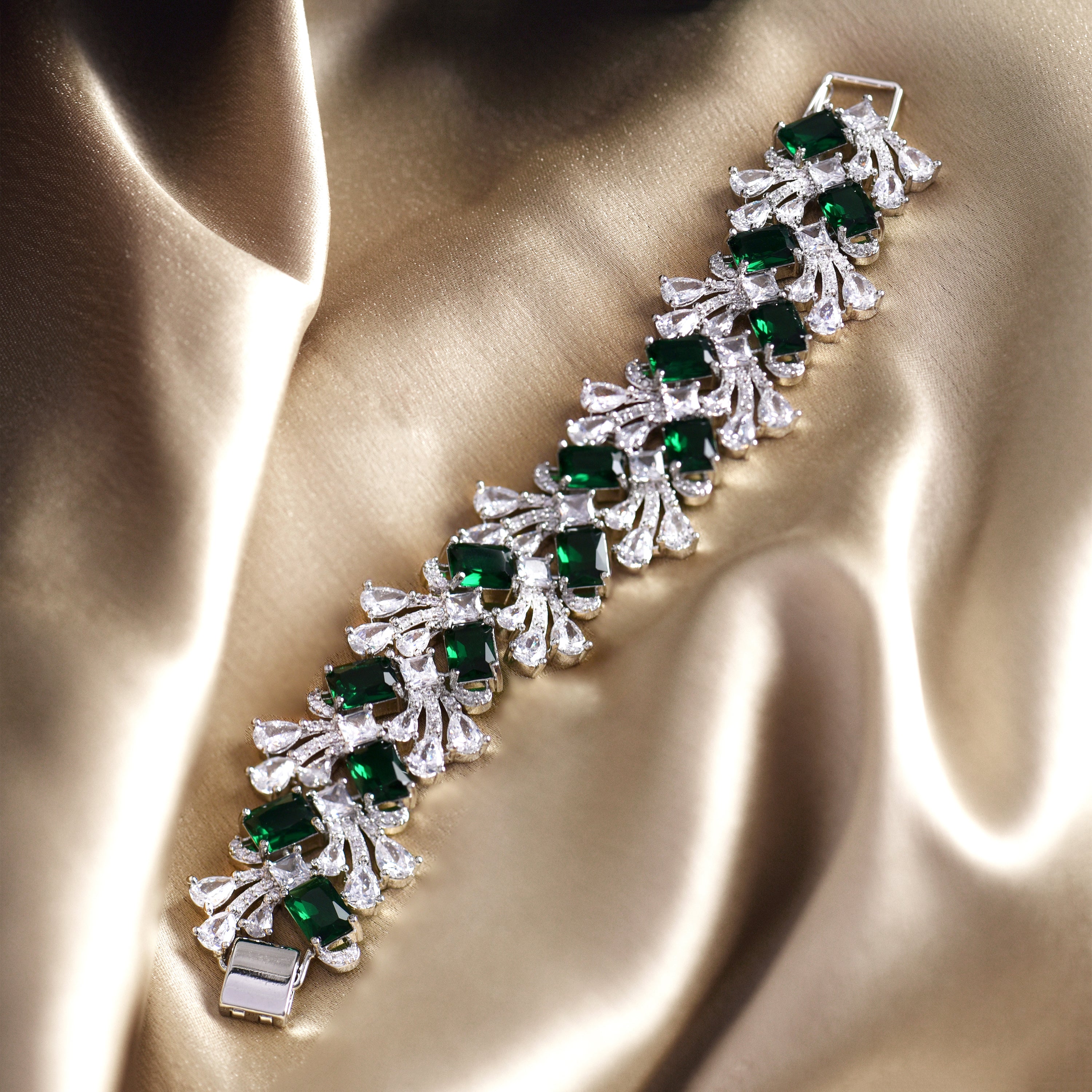 Gemma Diamond Statement Bracelet