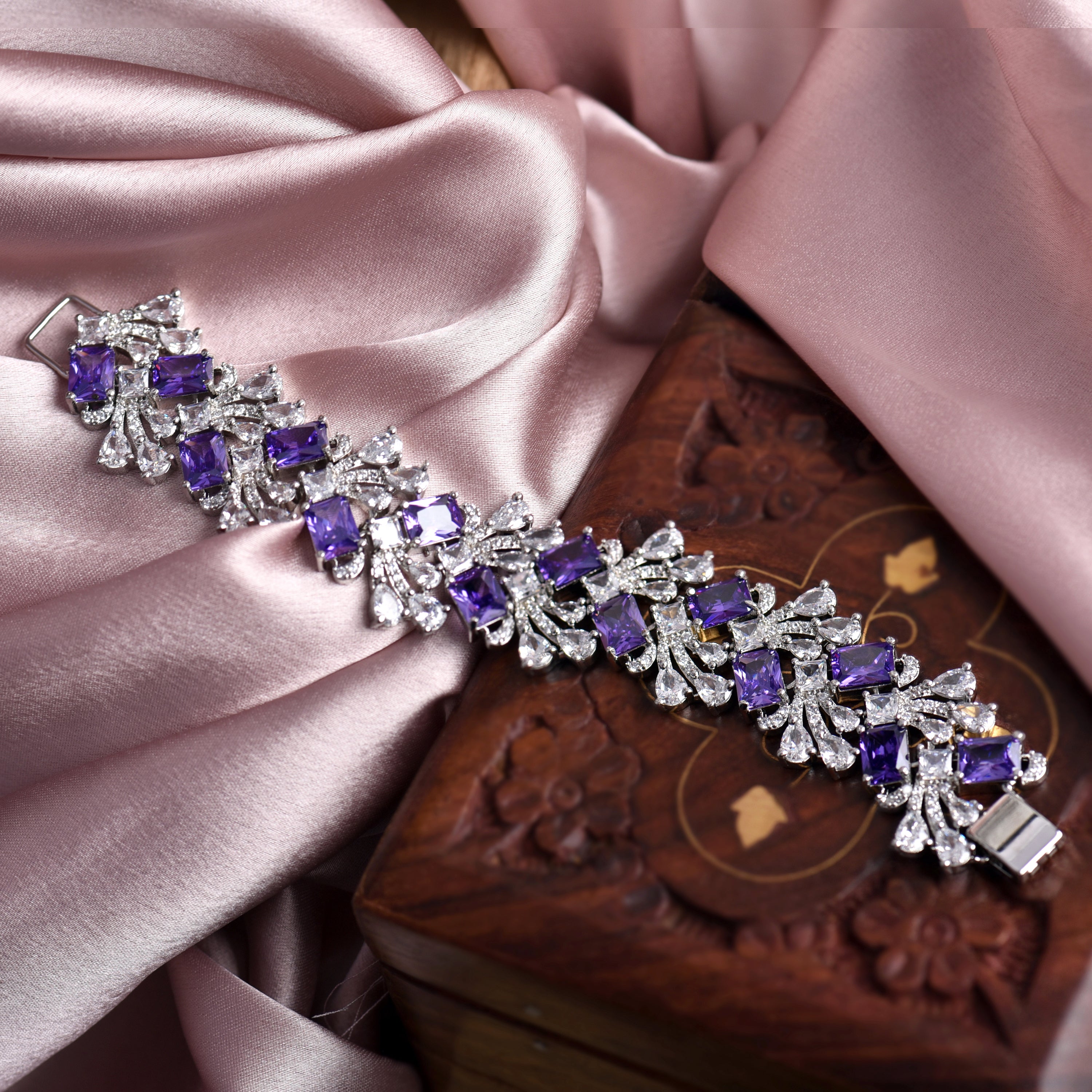 Gemma Diamond Statement Bracelet