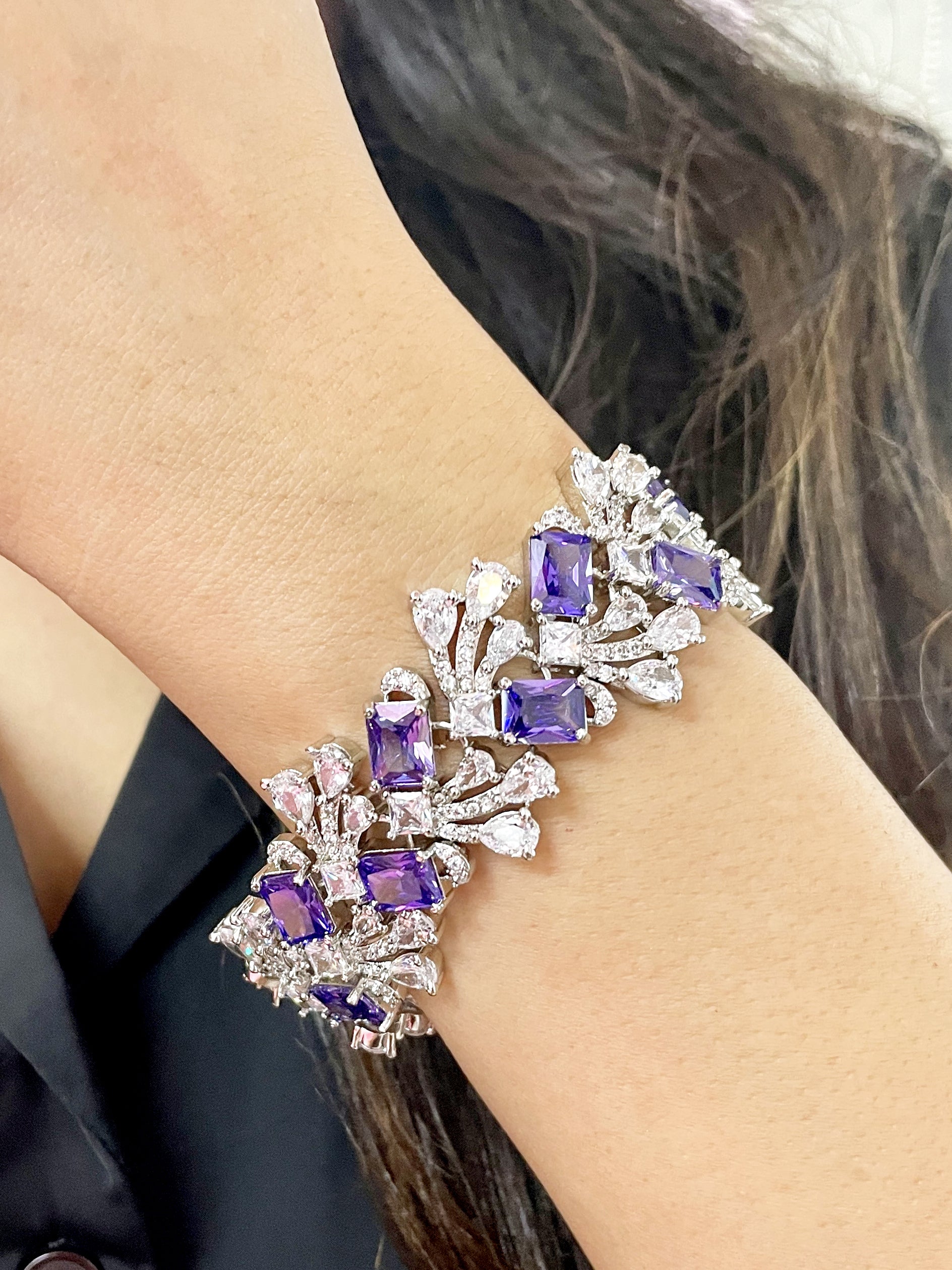 Gemma Diamond Statement Bracelet