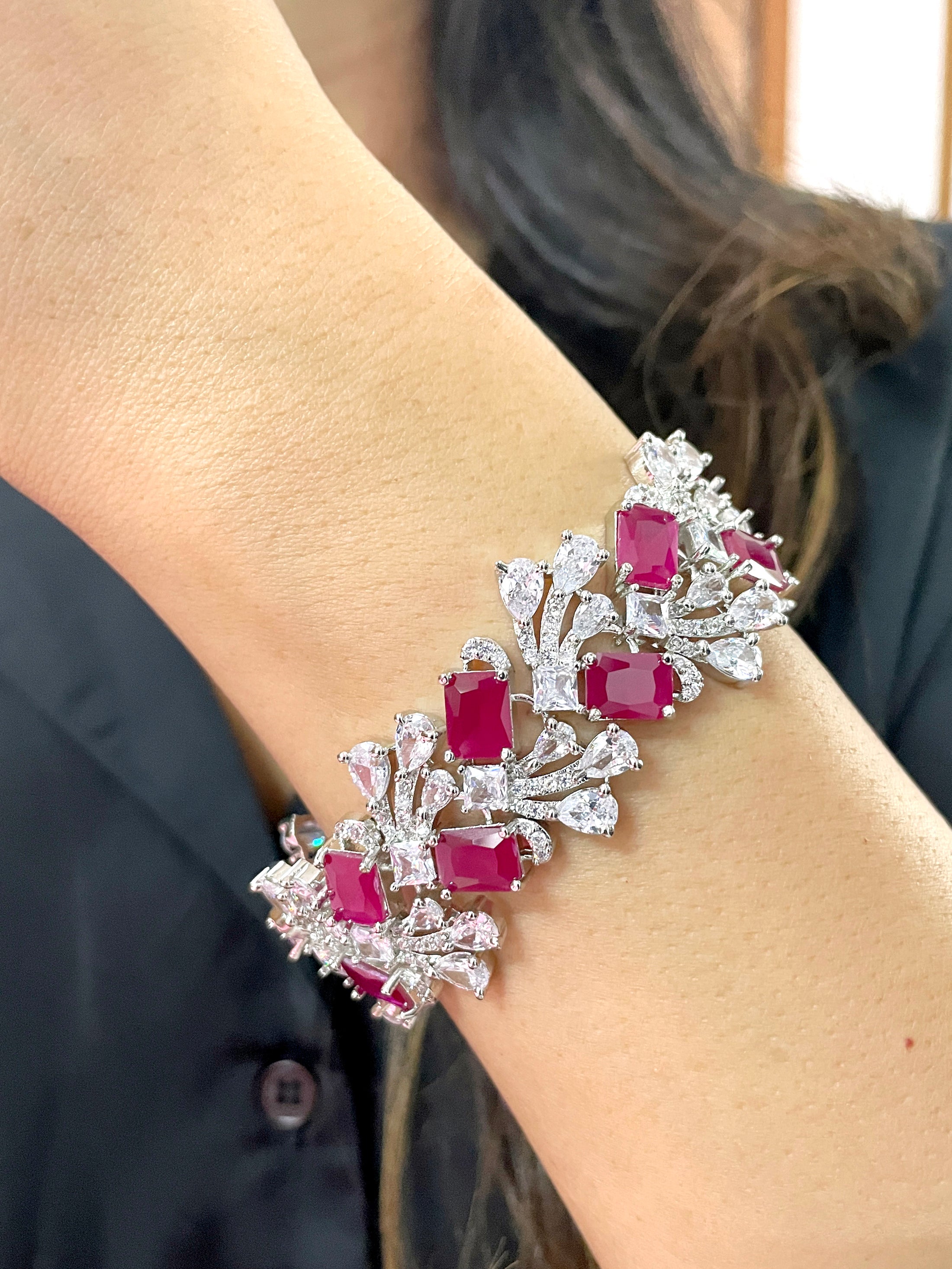 Gemma Diamond Statement Bracelet