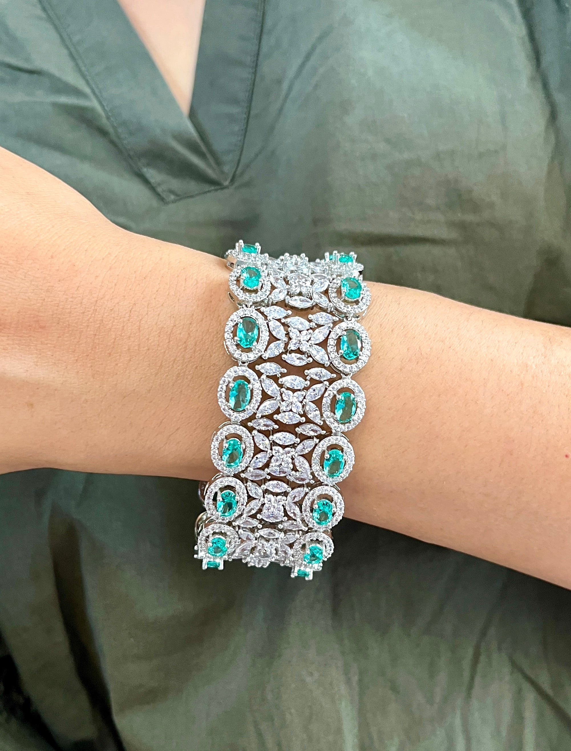 Anika Diamond Statement Bracelet