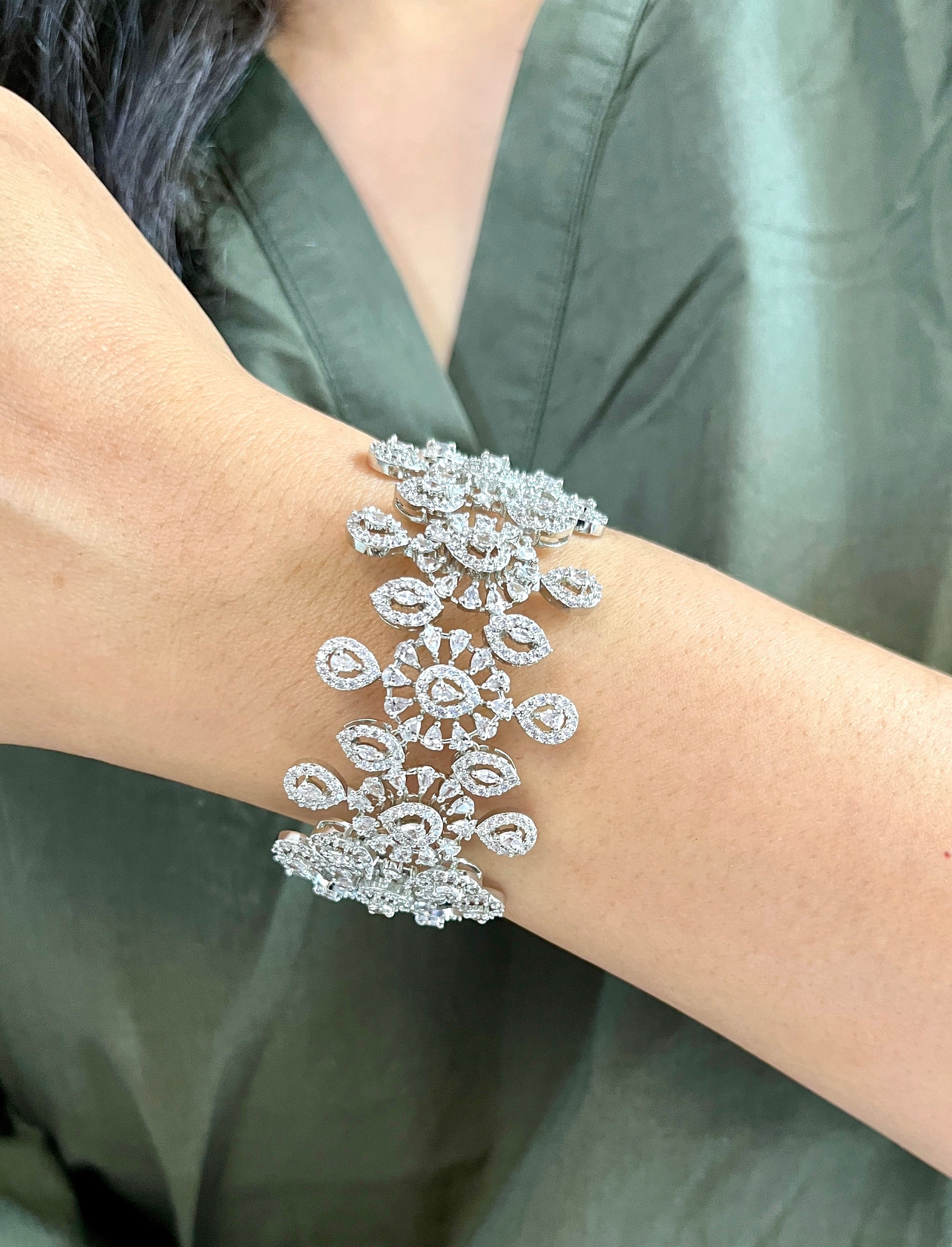 Erika Diamond Statement Bracelet