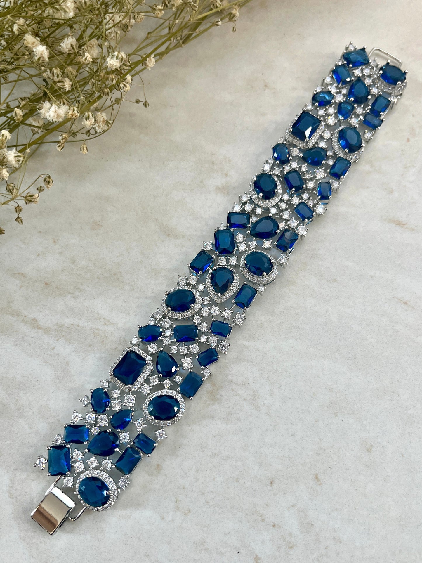Celeste Gemstone Statement Bracelet