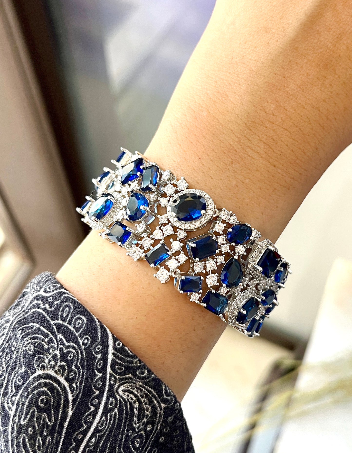 Celeste Gemstone Statement Bracelet