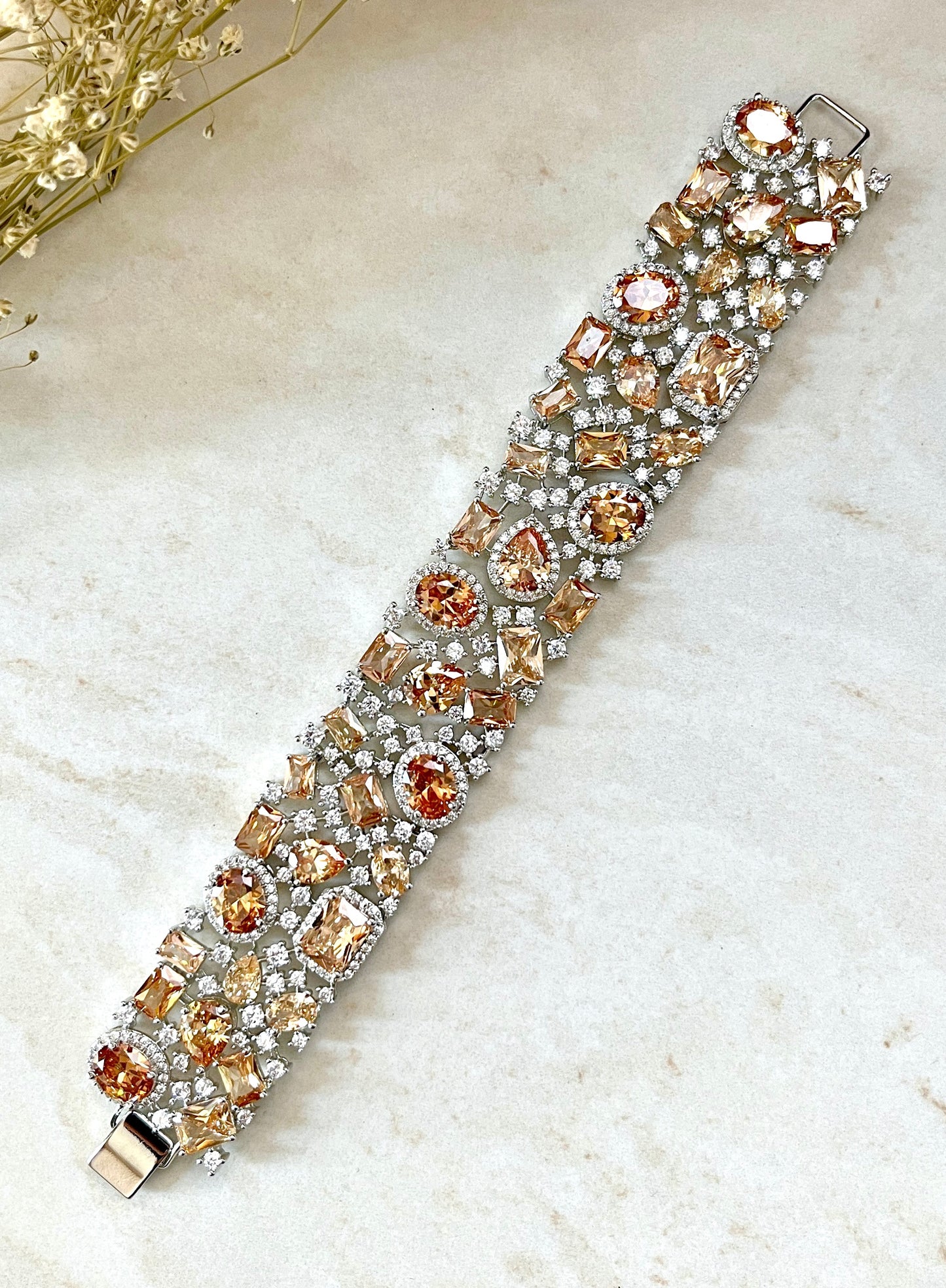 Celeste Gemstone Statement Bracelet