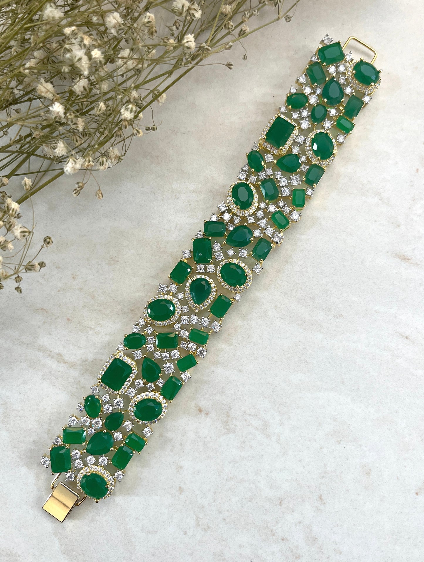 Celeste Gemstone Statement Bracelet