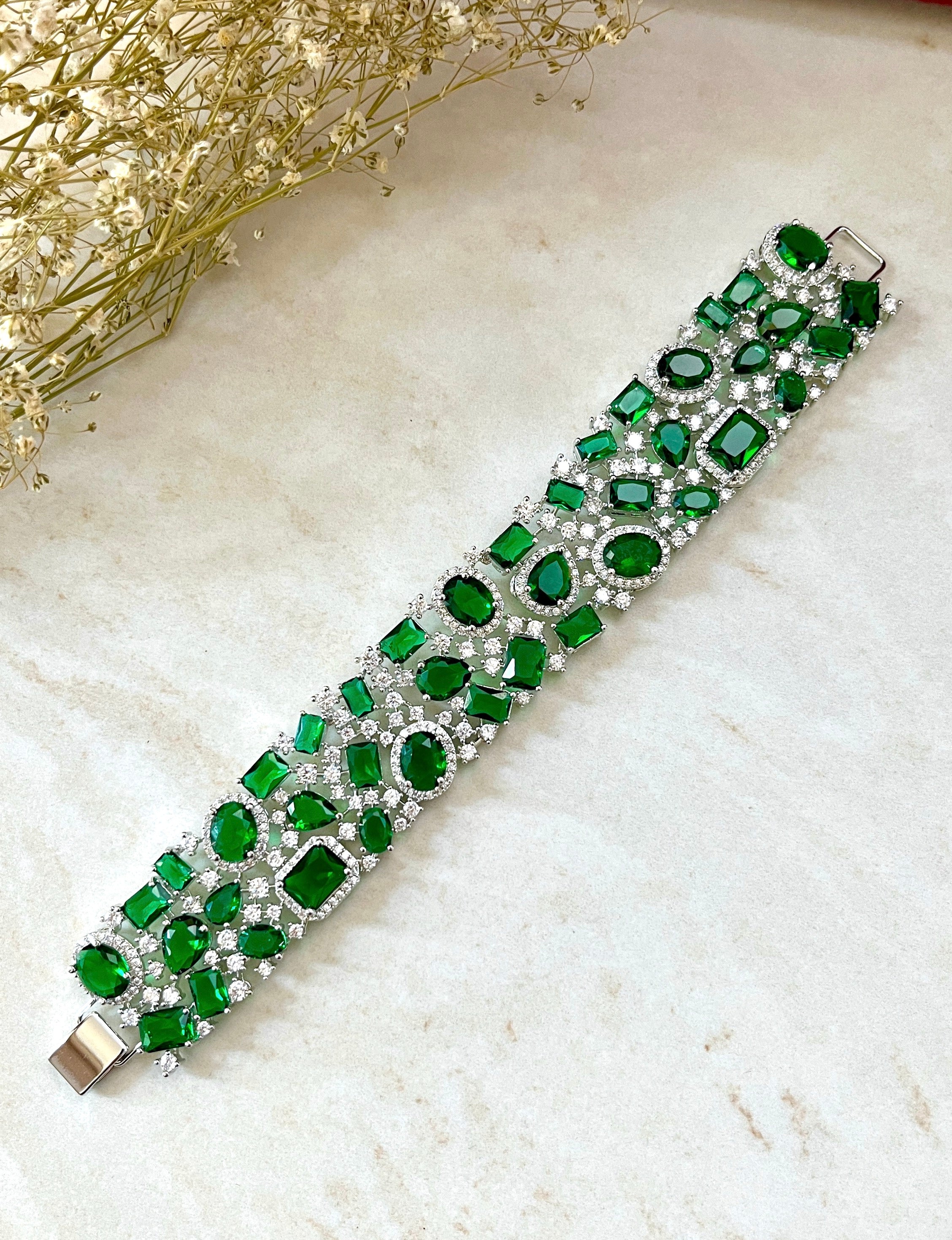 Celeste Gemstone Statement Bracelet