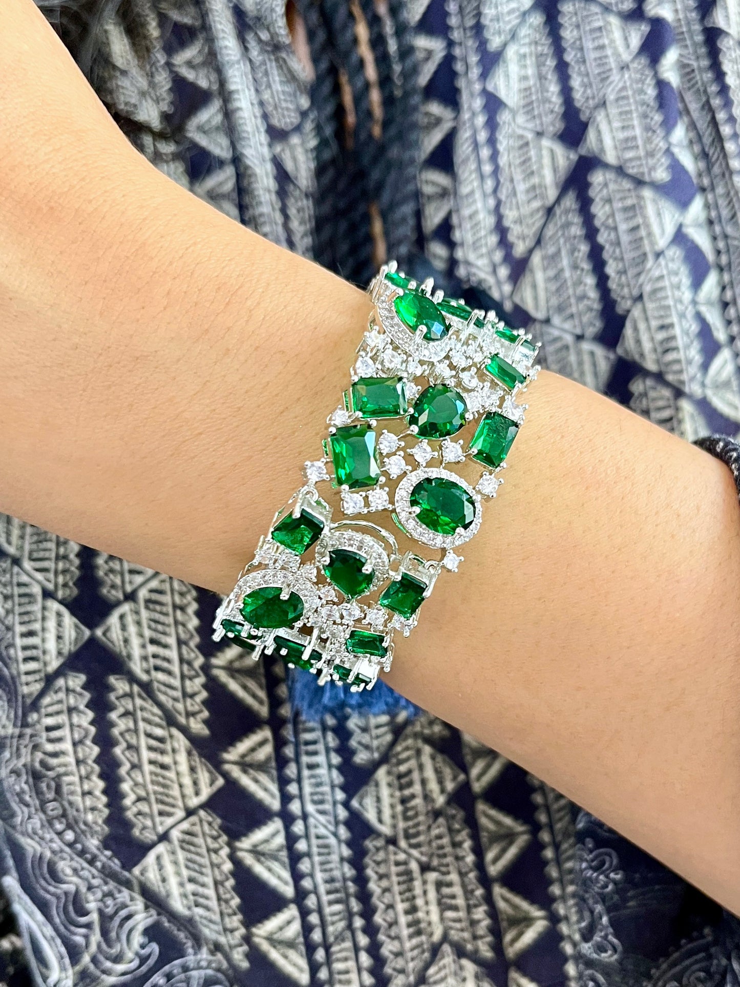 Celeste Gemstone Statement Bracelet