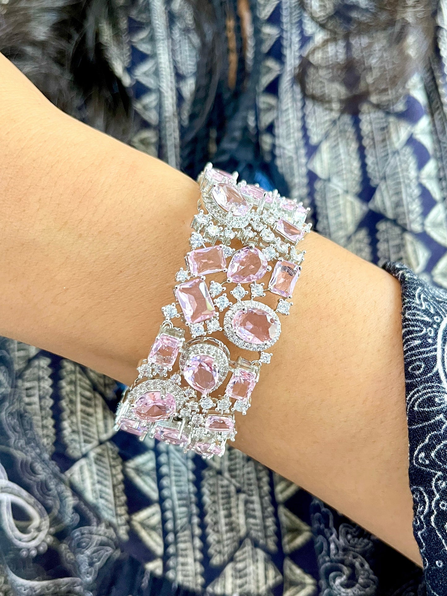 Celeste Gemstone Statement Bracelet