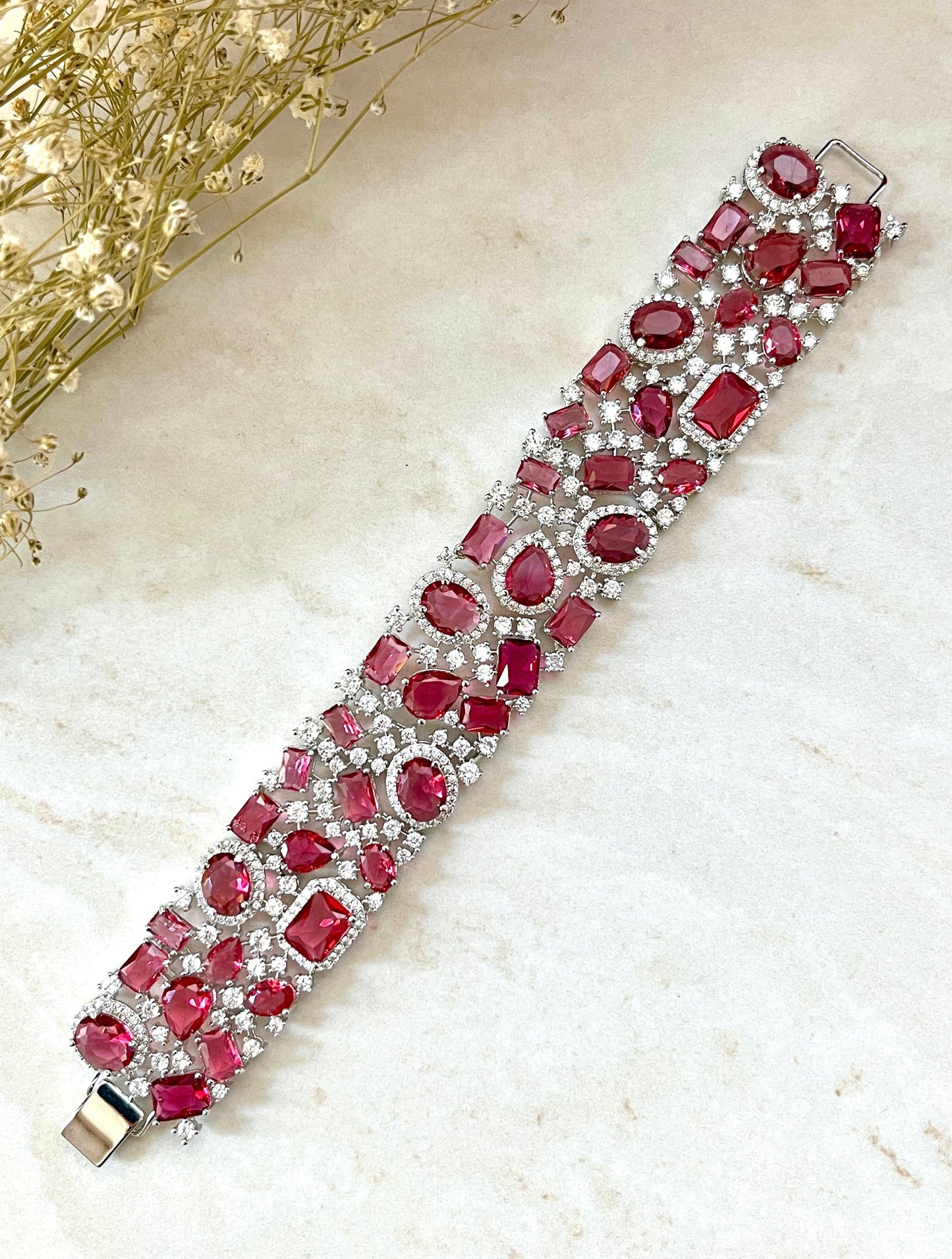 Celeste Gemstone Statement Bracelet
