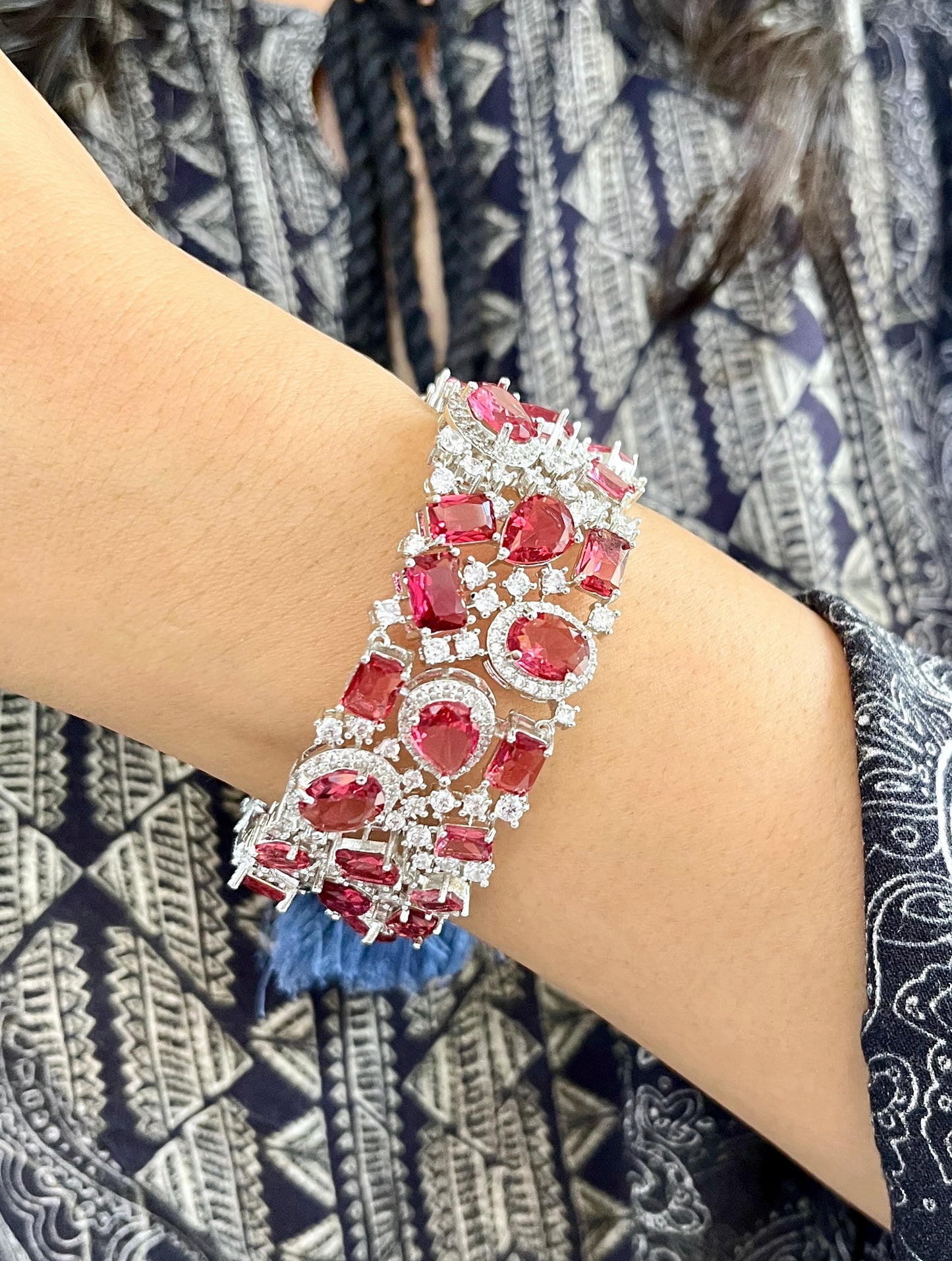Celeste Gemstone Statement Bracelet