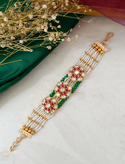 Anvi Polki Traditional Bracelet