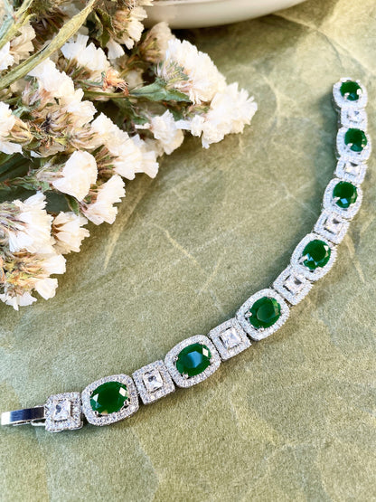 Arva Diamond & Color Stone Bracelet