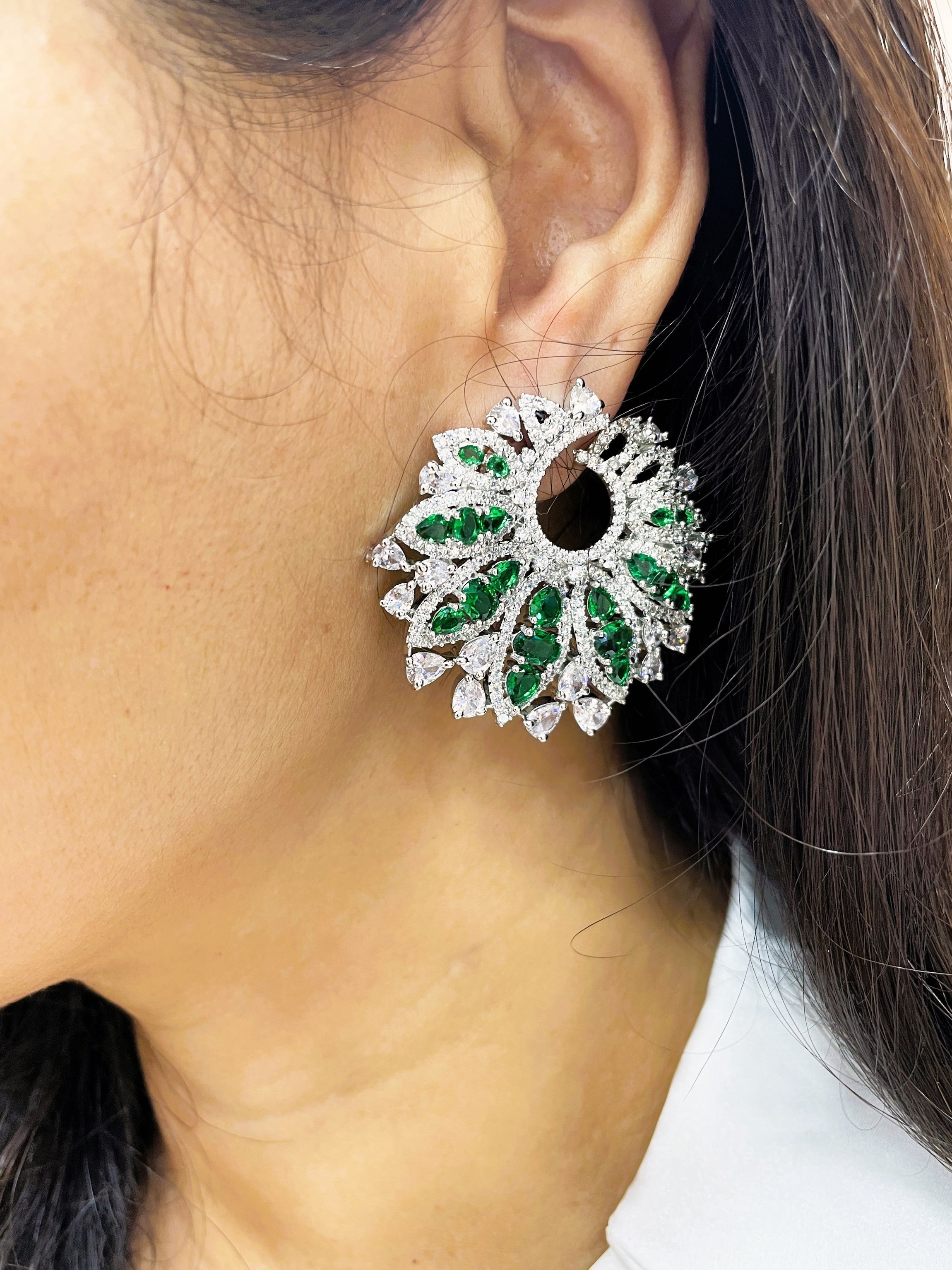 Juliet Diamond Statement Studs