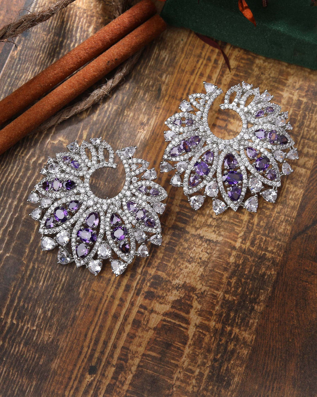 Juliet Diamond Statement Studs