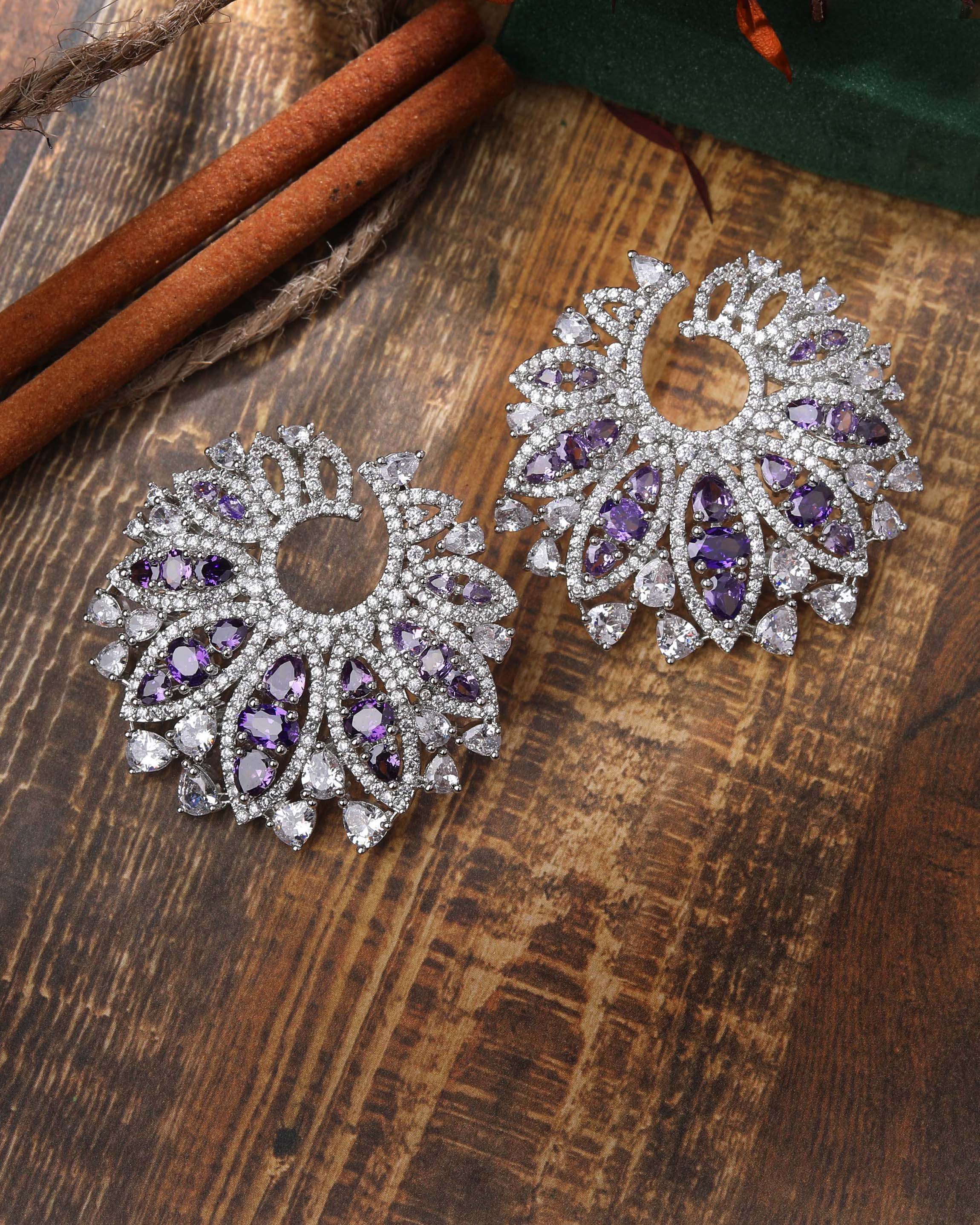 Juliet Diamond Statement Studs