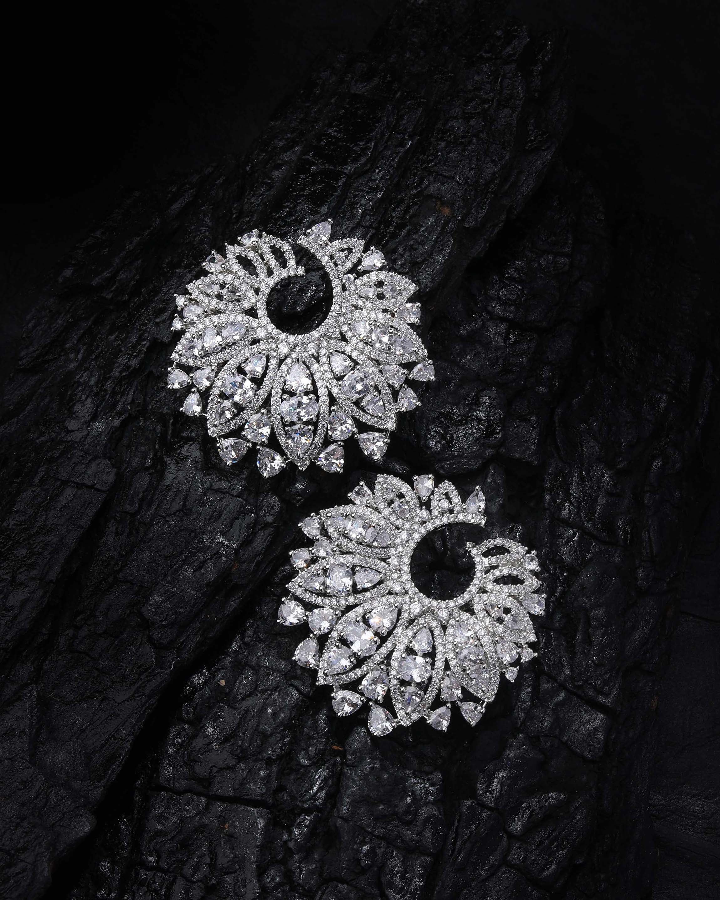 Juliet Diamond Statement Studs