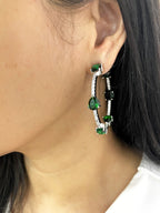 Saumya Diamond Designer Hoops