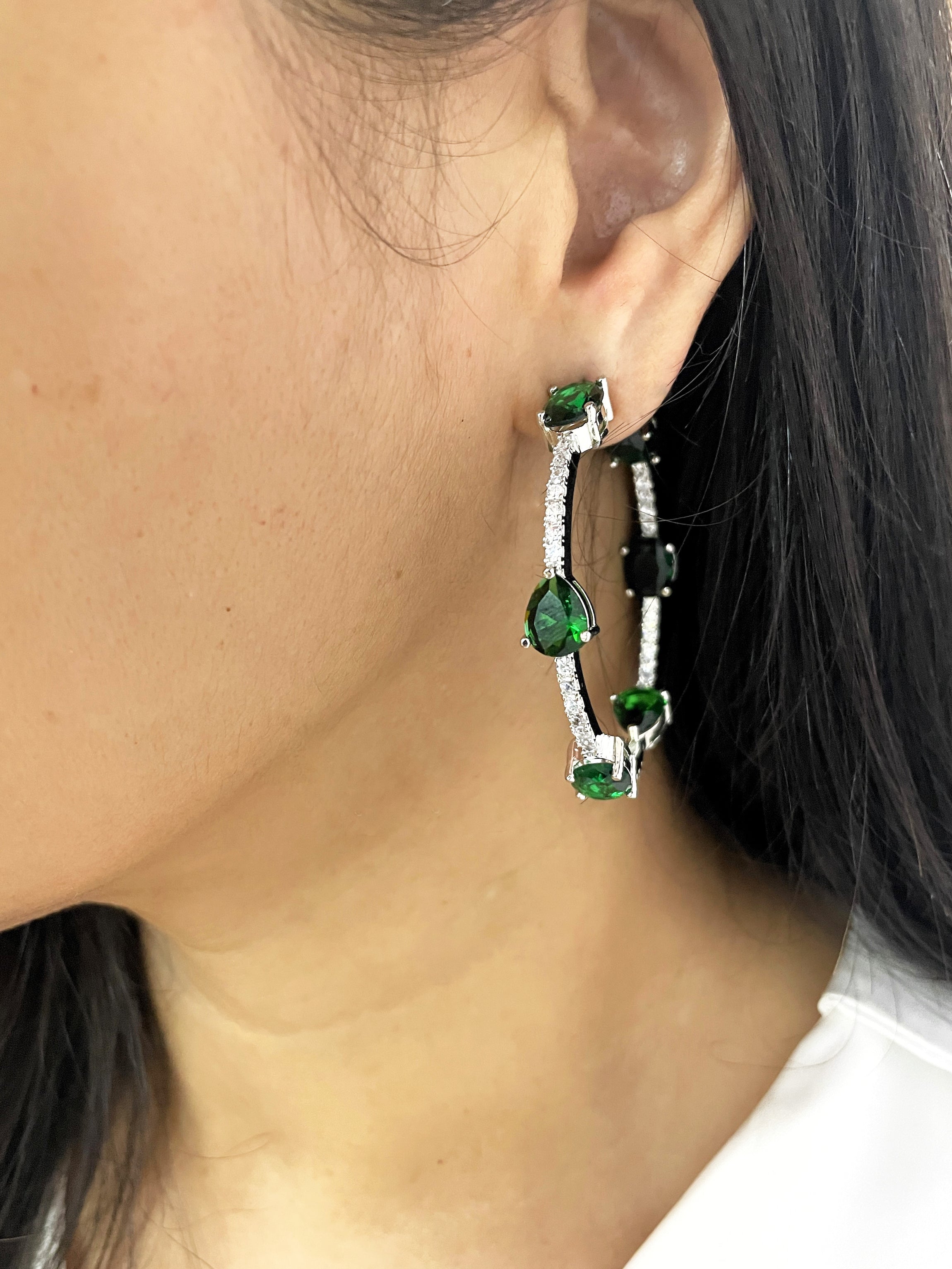 Saumya Diamond Designer Hoops