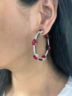 Saumya Diamond Designer Hoops