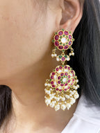Zema Polki Statement Earrings