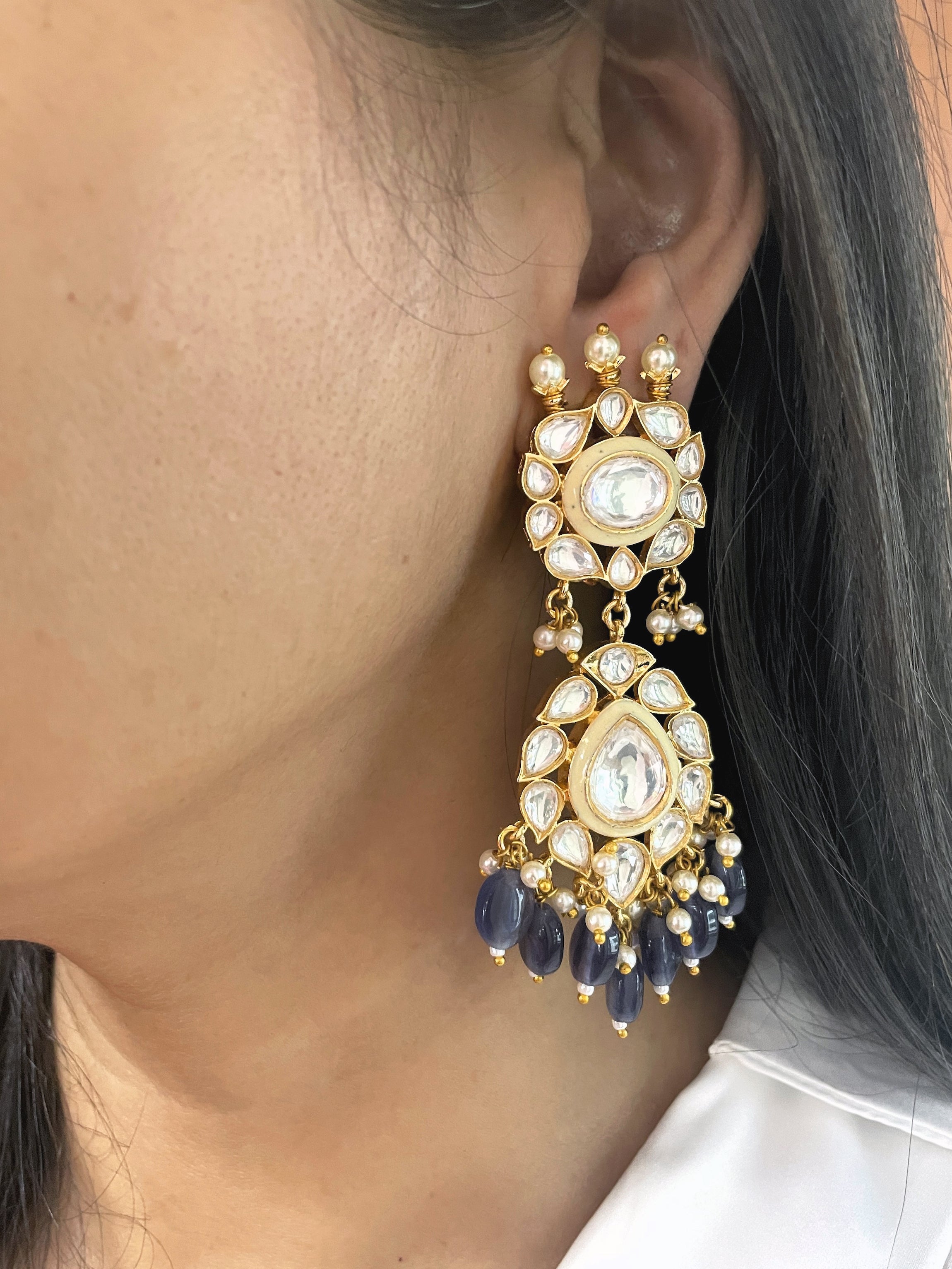 Anji Polki Statement Earrings